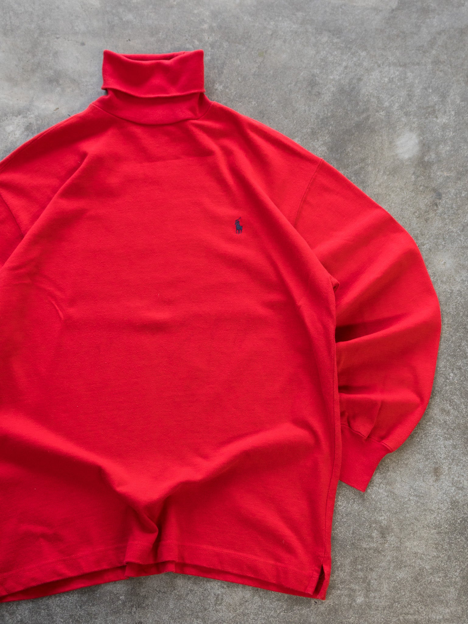 Vintage Red Ralph Lauren Turtle Neck Knit (S)