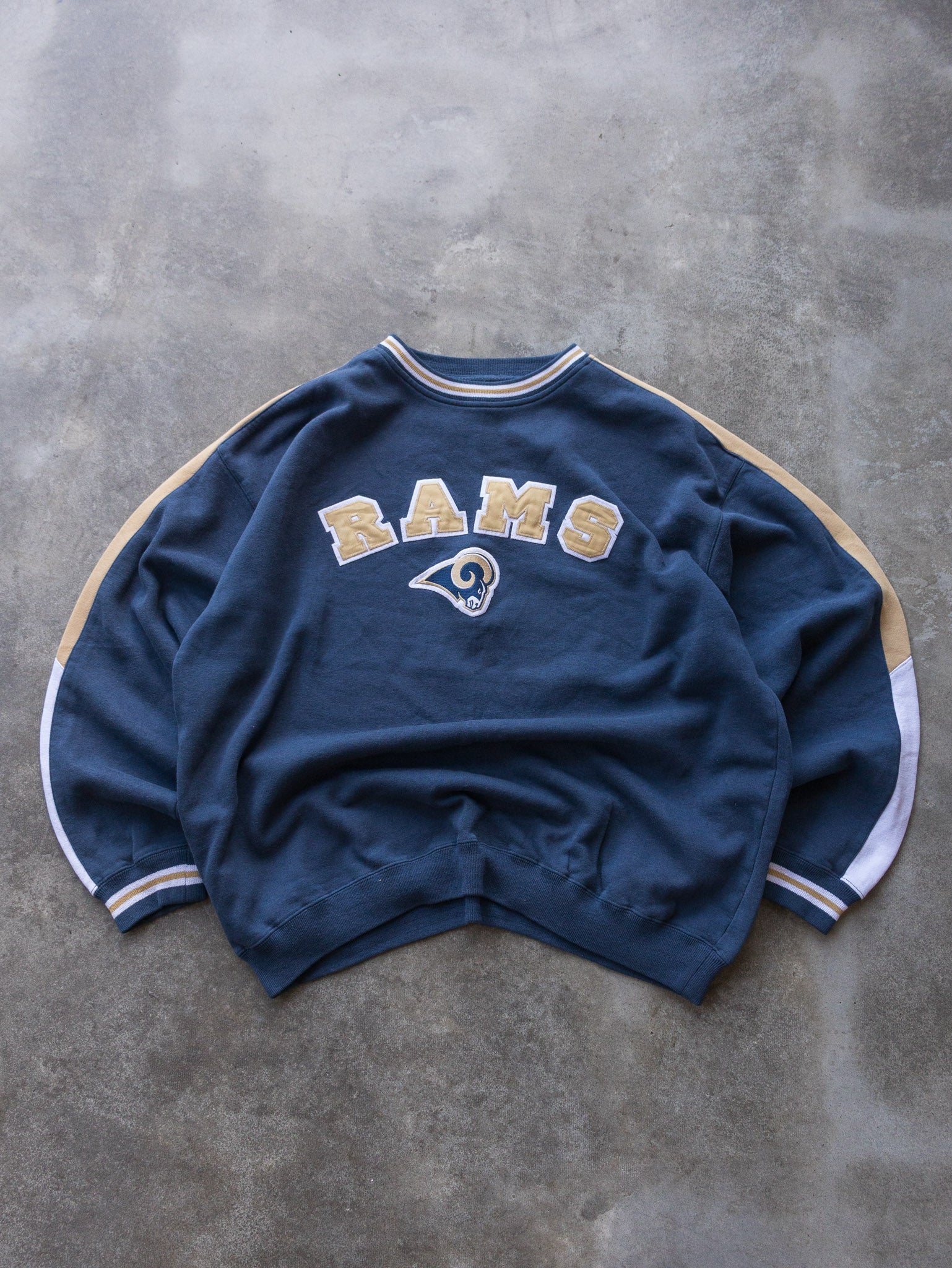 Vintage Navy St. Louis Rams Sweatshirt (XL)