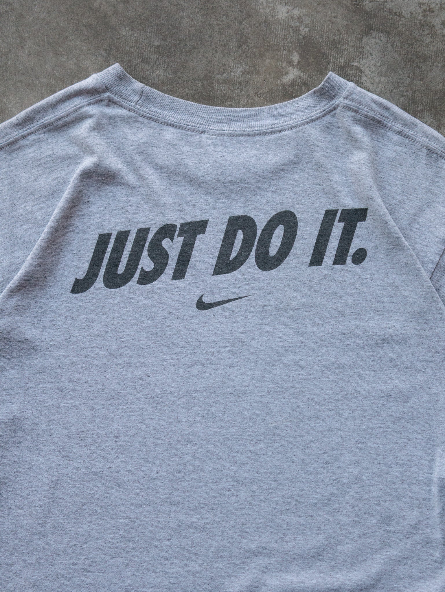 Vintage 00s Grey Nike Swim Camp Tee (S)