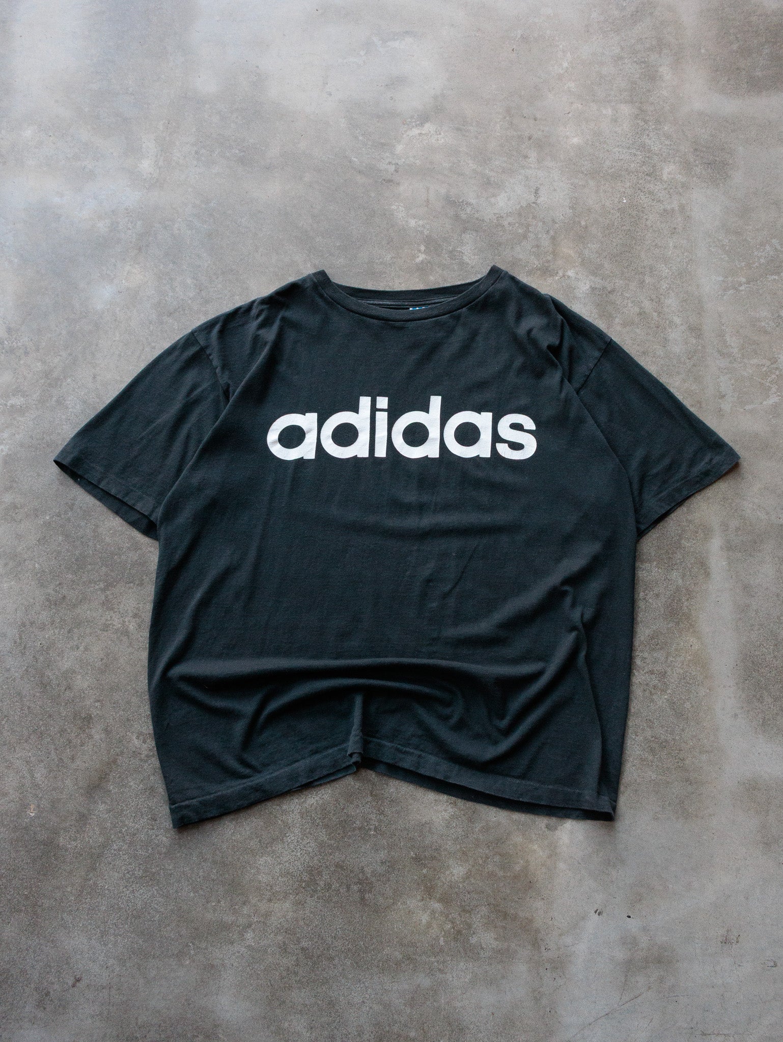 Vintage 90s Black Adidas Tee (XL)