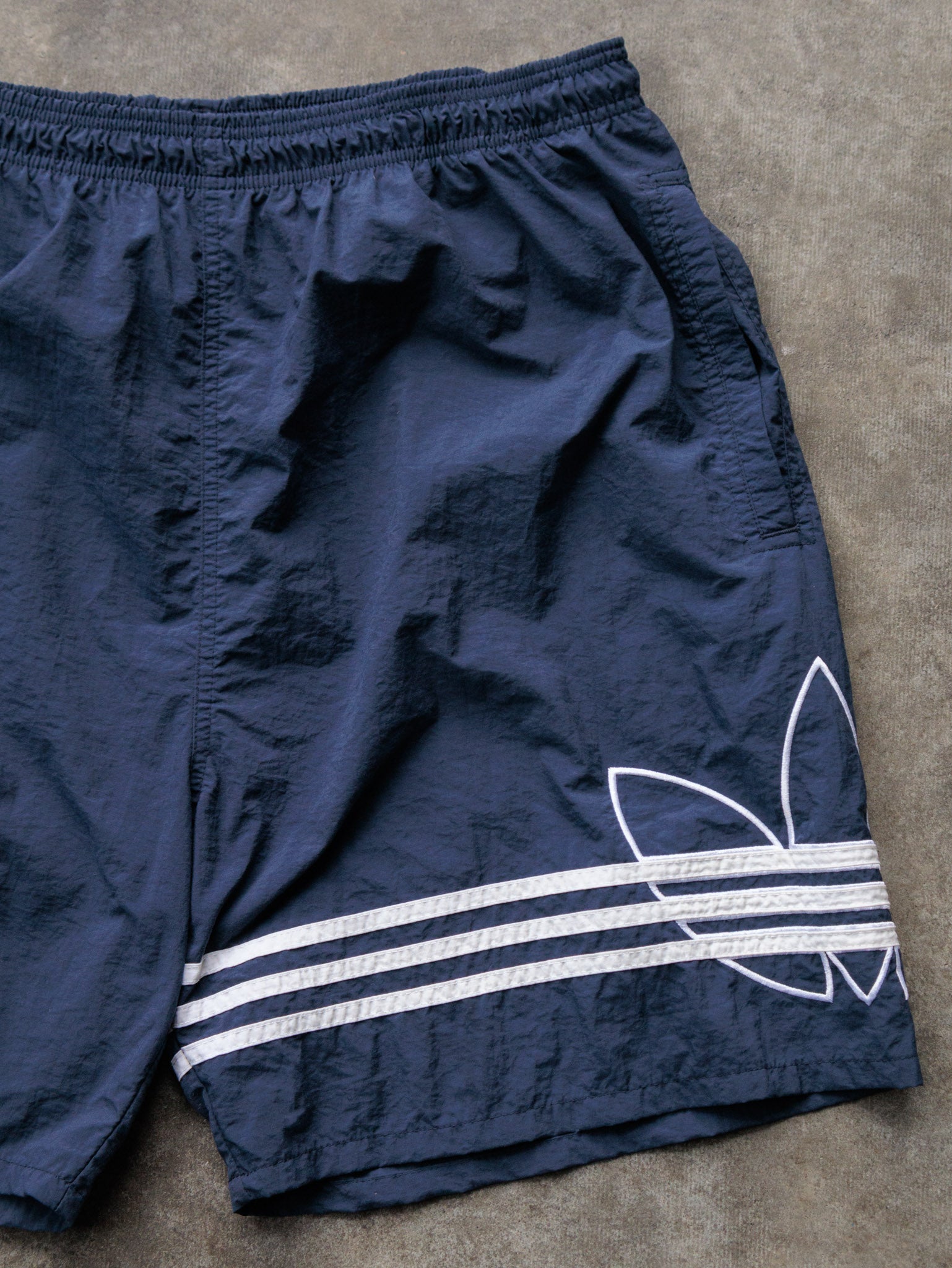 Vintage 90s Navy Adidas Shorts (XL)