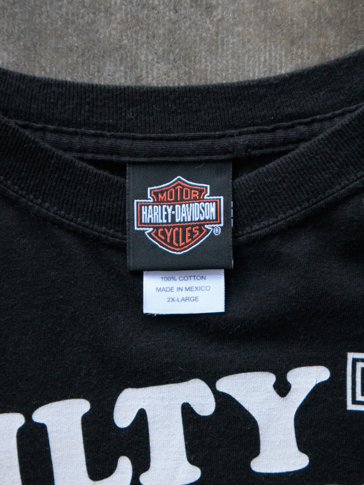 Vintage 00s Black Harley-Davidson Olympia Washington Tee (2XL)