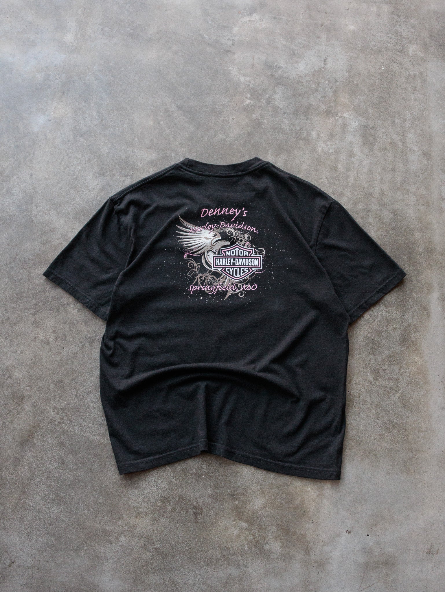 Vintage 2009 Black Harley-Davidson Springfield Missouri Tee (L)