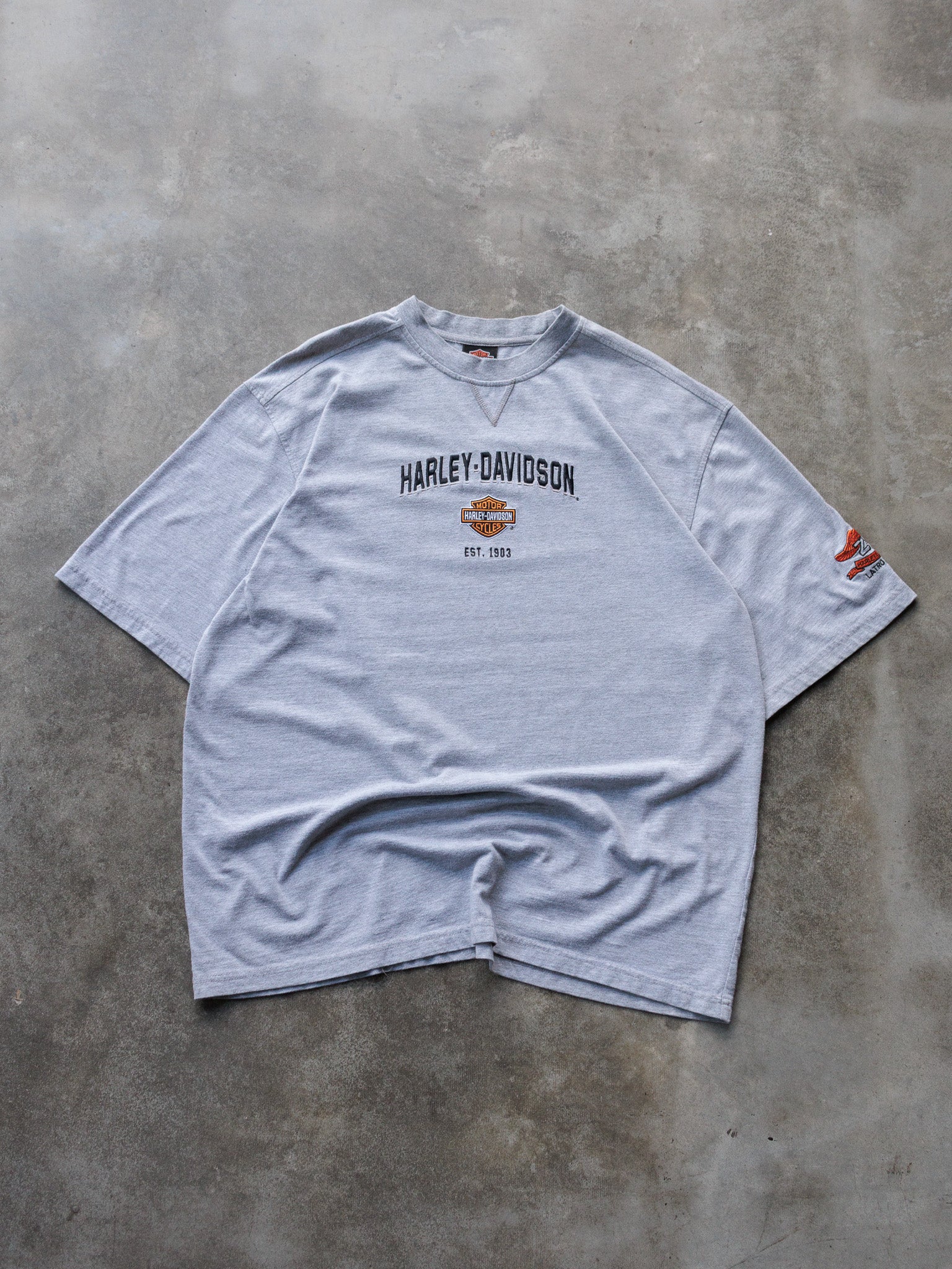 Vintage Grey Harley-Davidson Latrobe Pennsylvania Tee (XL)