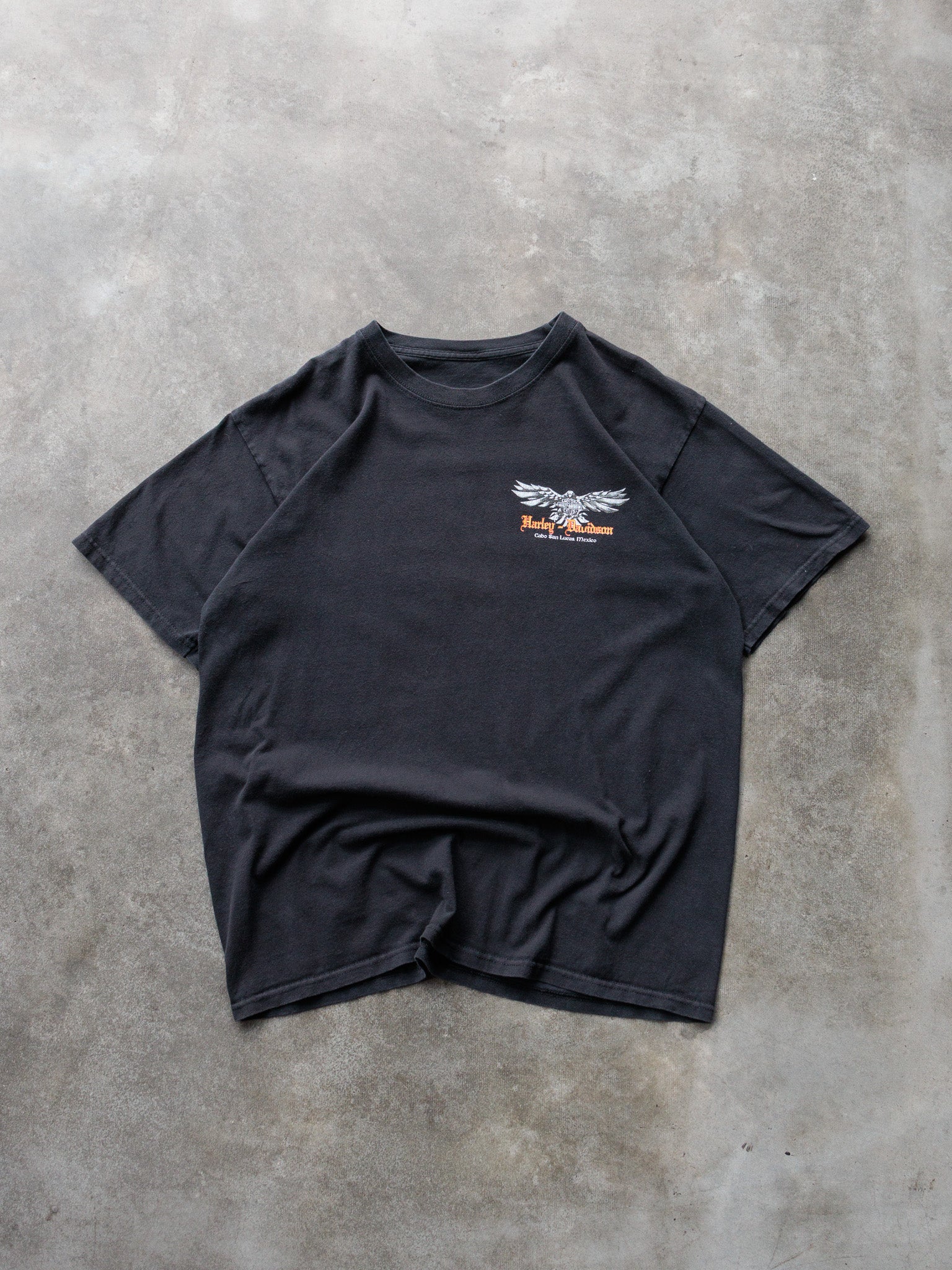 Vintage Black Harley-Davidson Cabo San Lucas Mexico Tee (-)
