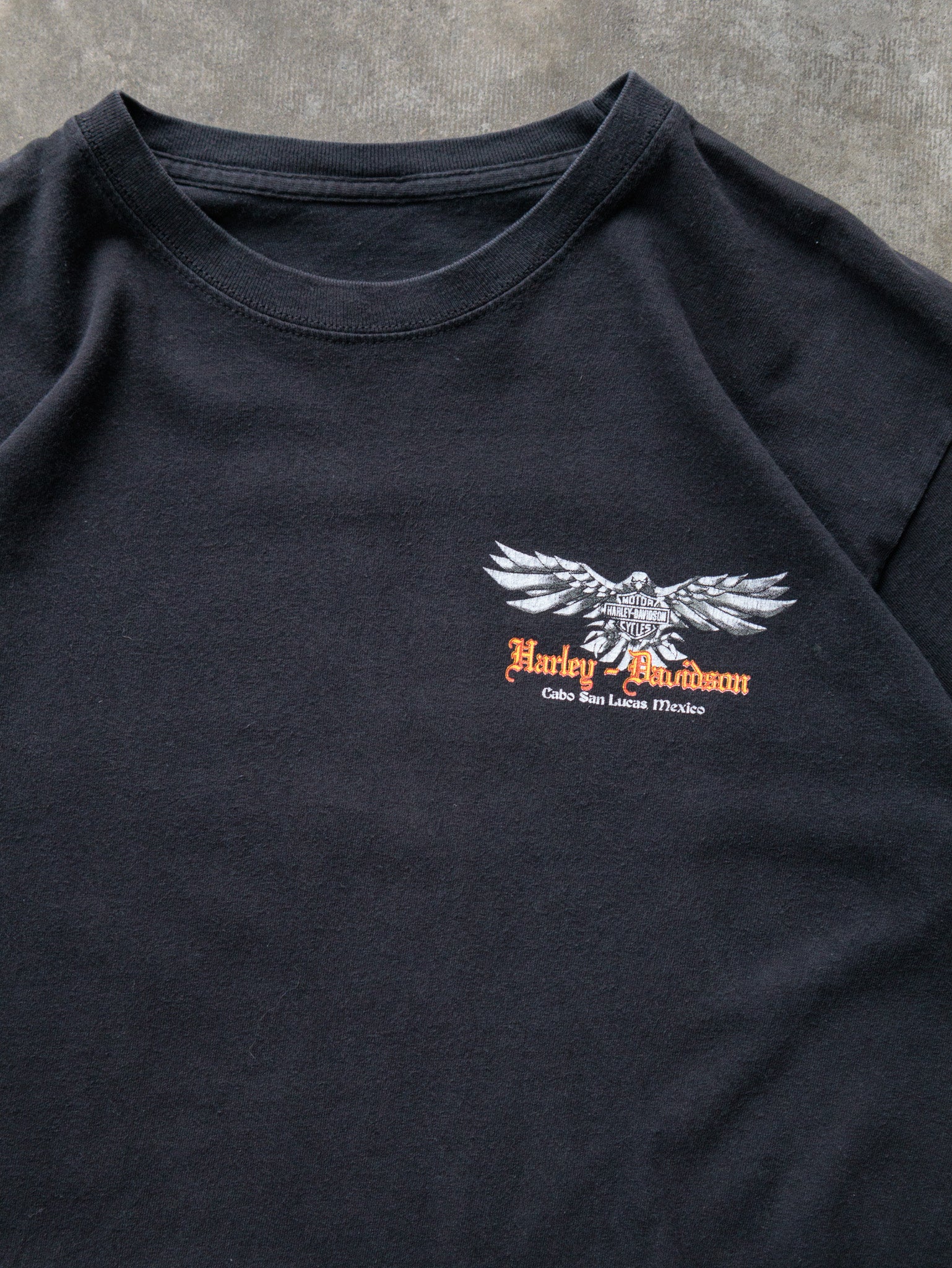 Vintage Black Harley-Davidson Cabo San Lucas Mexico Tee (-)