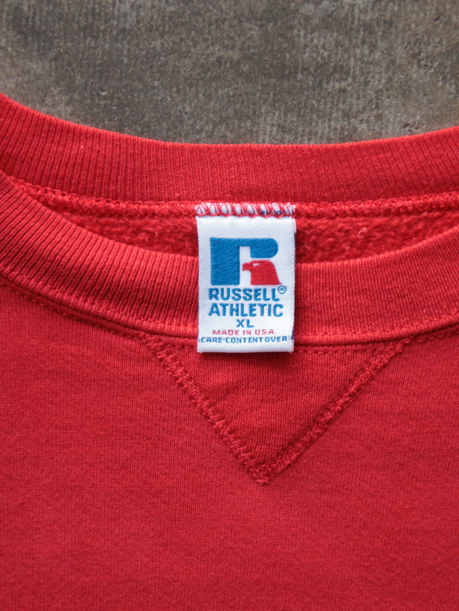Vintage Red Russell Athletic Sweatshirt (XL)