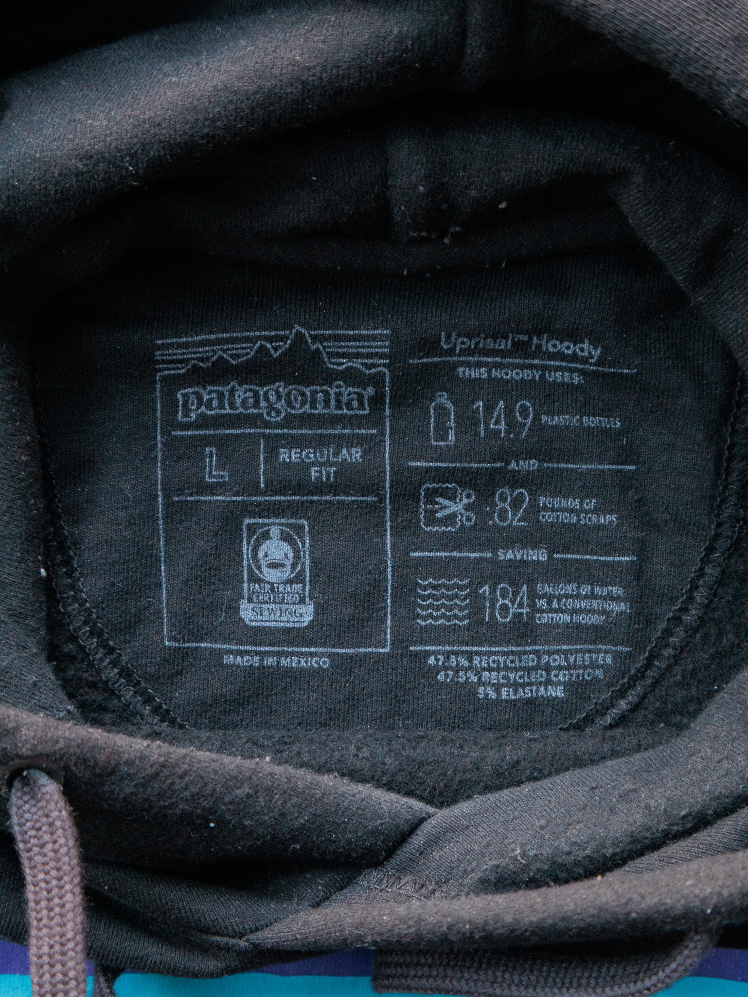 Vintage Black Patagonia Hoodie (L)