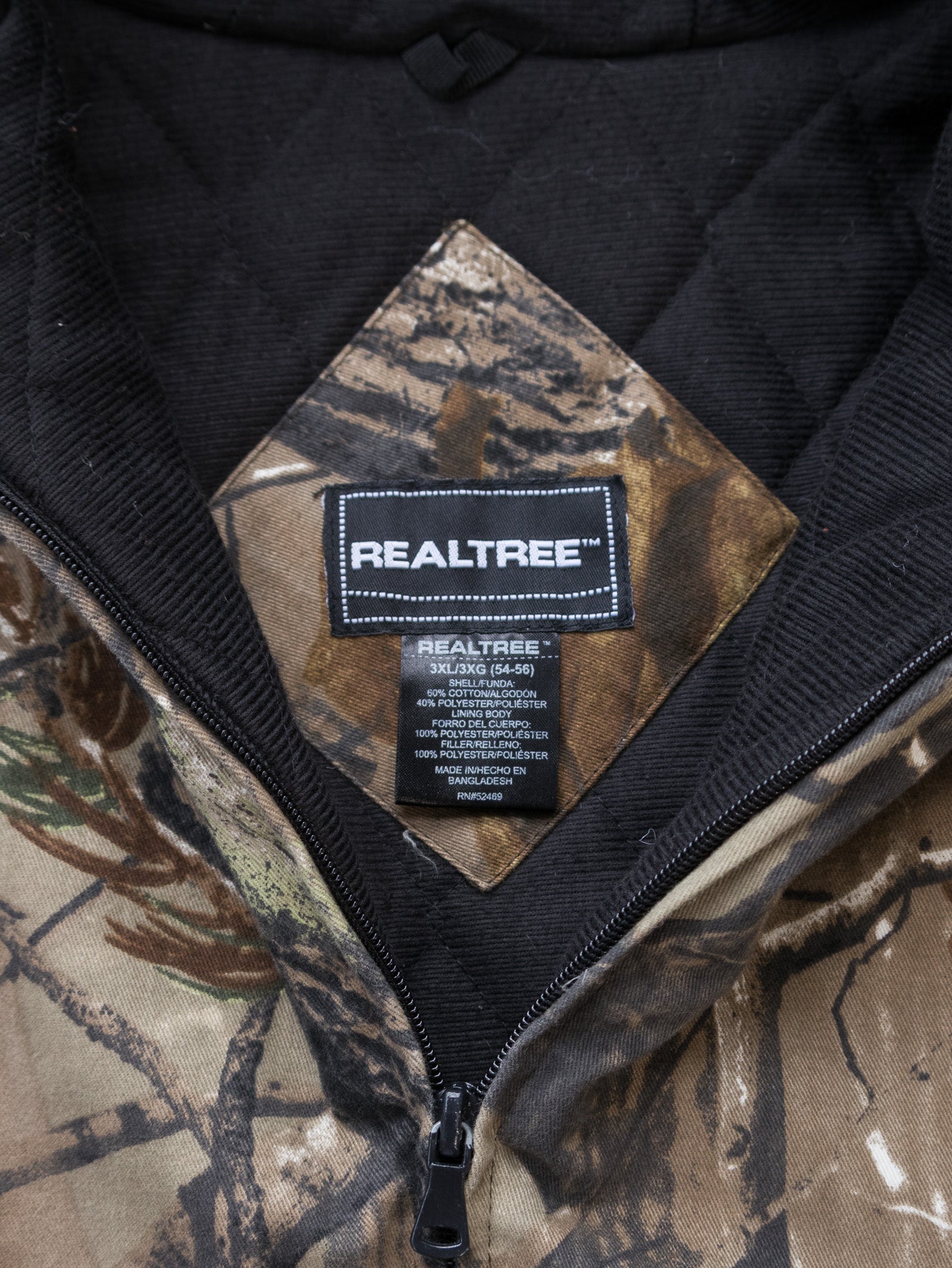 Vintage Camo Realtree Hooded Jacket (3XL)