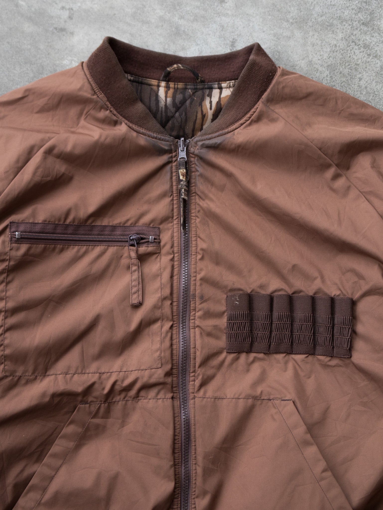 Vintage Camo Gamehide Quilted Reversible Jacket (XL)