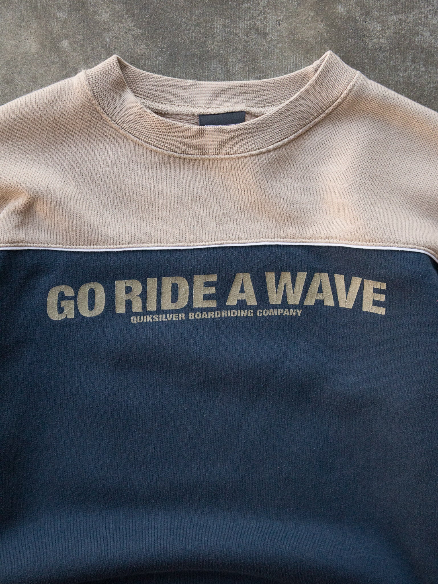 Vintage 90s Quiksilver Go Ride A Wave Sweatshirt (12Y)