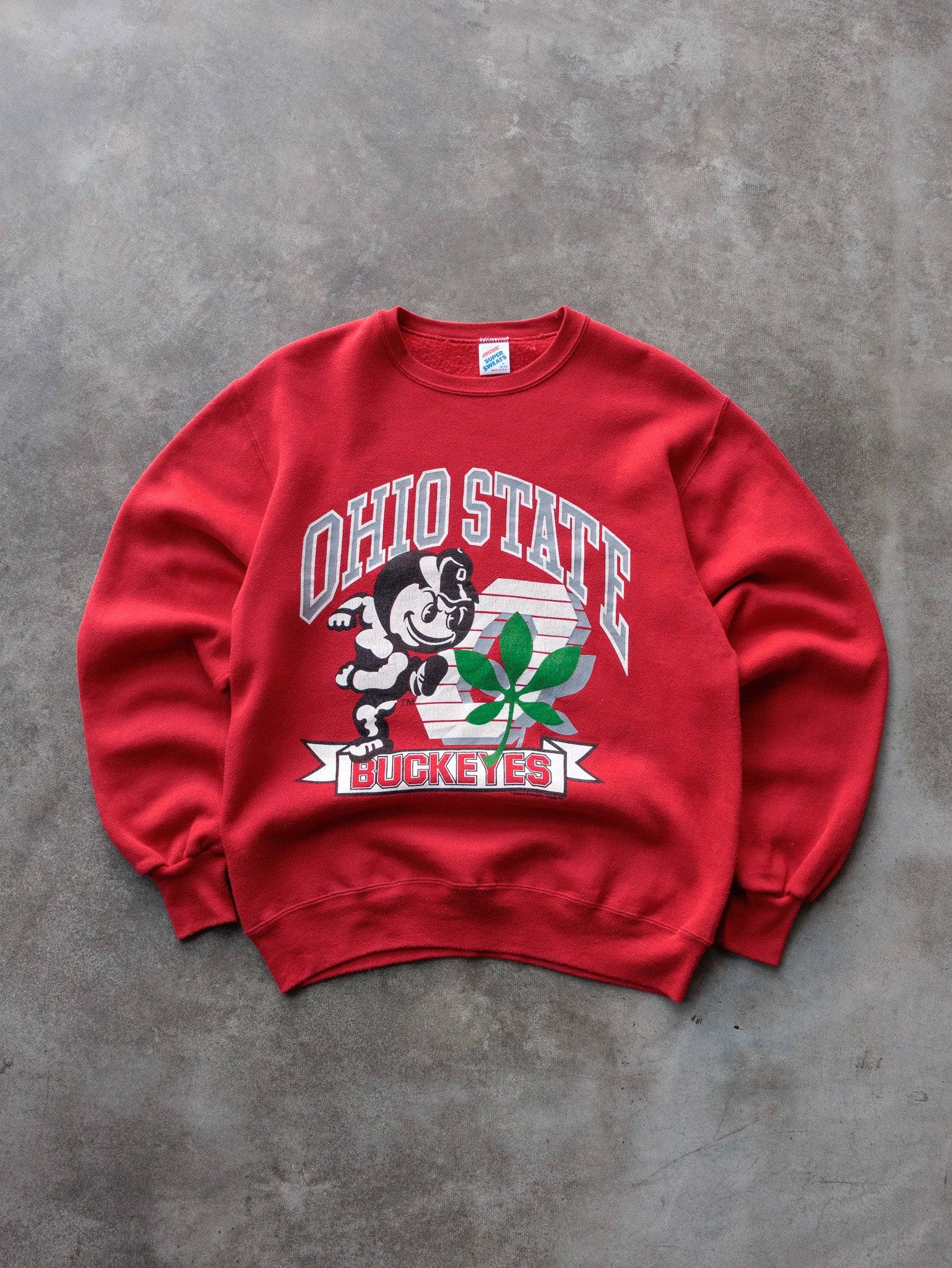 Vintage 90s Red Ohio State Buckeyes Sweatshirt (M)