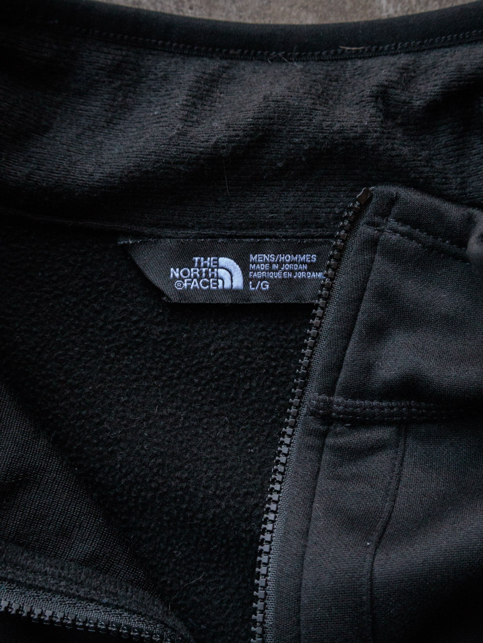 Vintage Black The North Face Fleece Jacket (L)