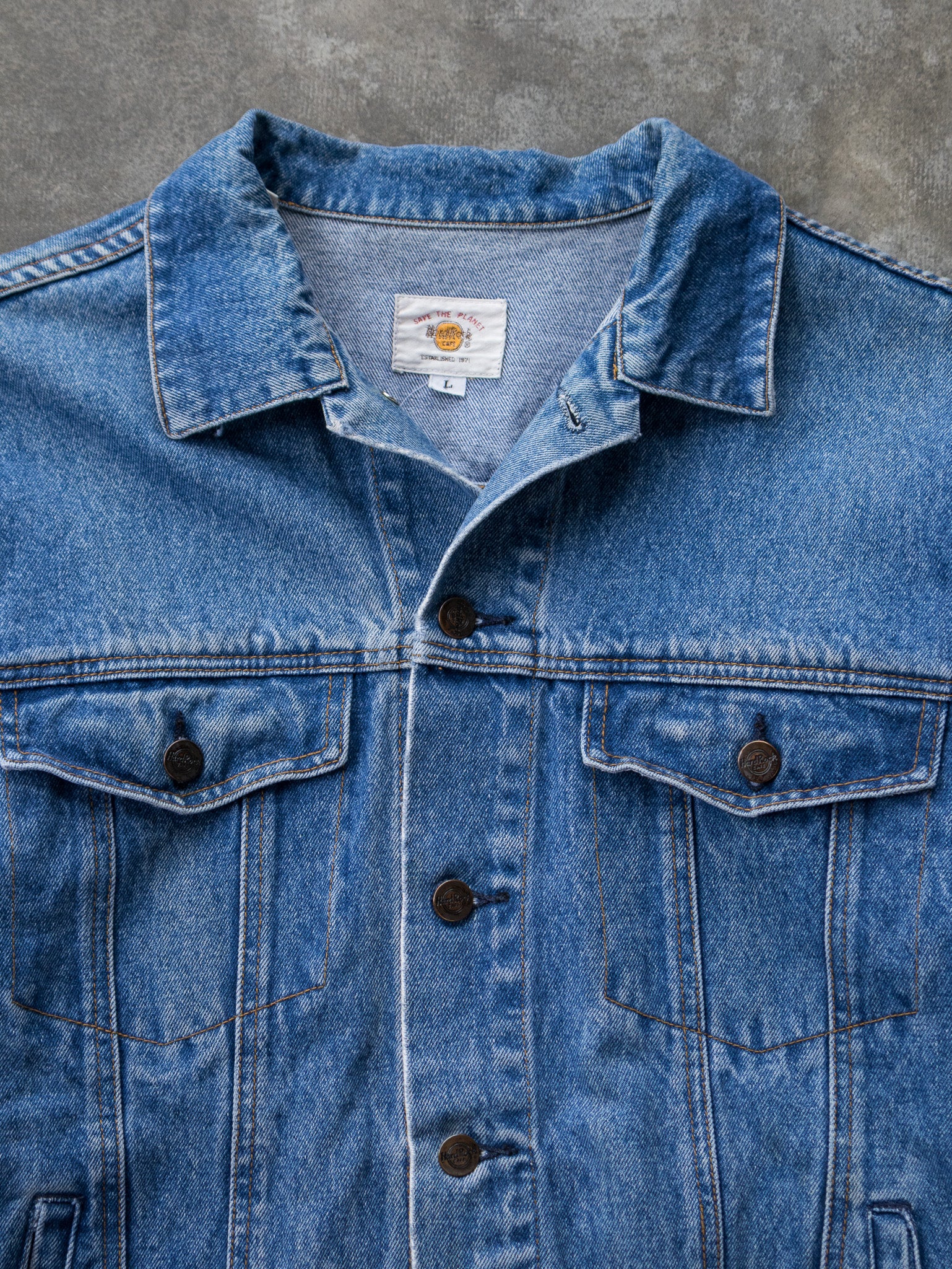 Vintage Hard Rock Cafe Orlando Denim Jacket (L)