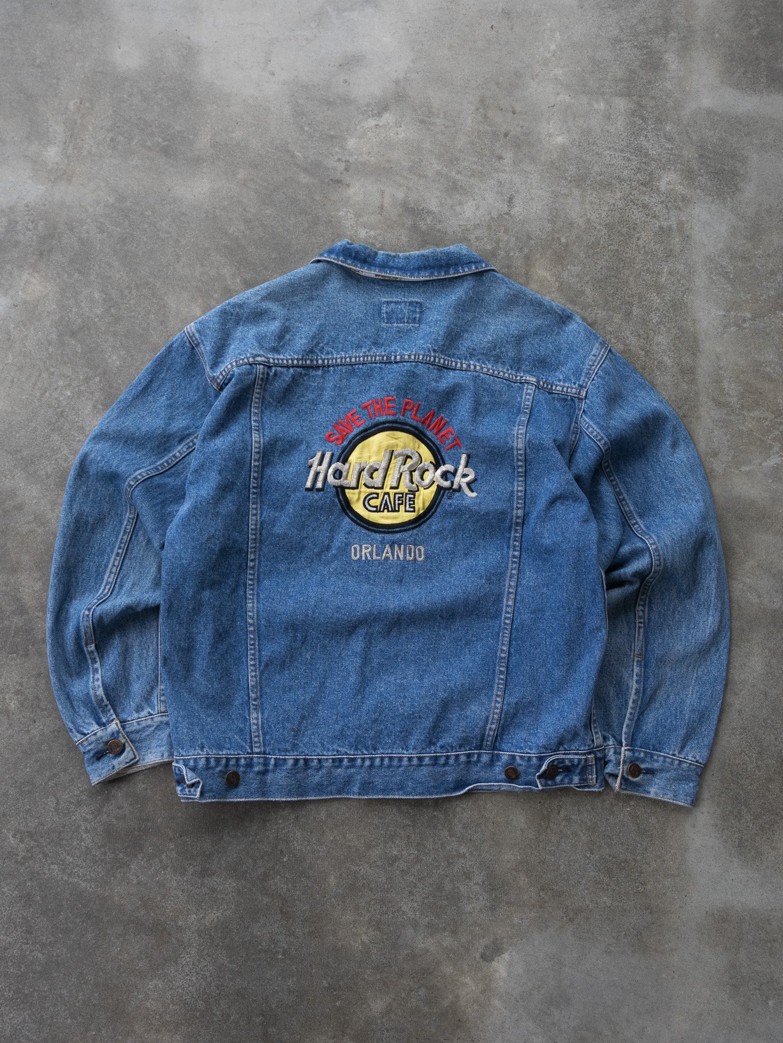 Vintage Hard Rock Cafe Orlando Denim Jacket (L)
