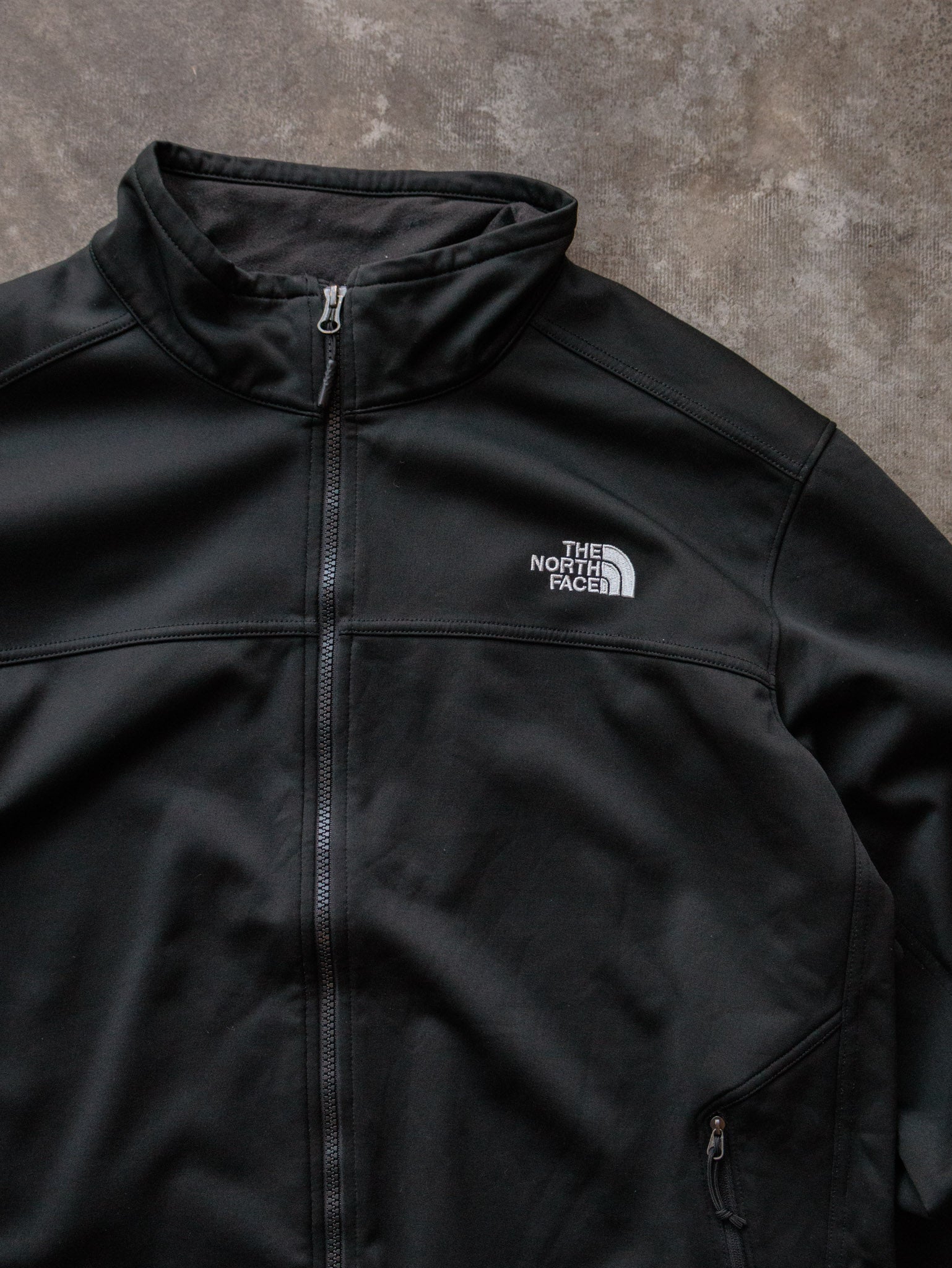Vintage Black The North Face Windwall Jacket (2XL)