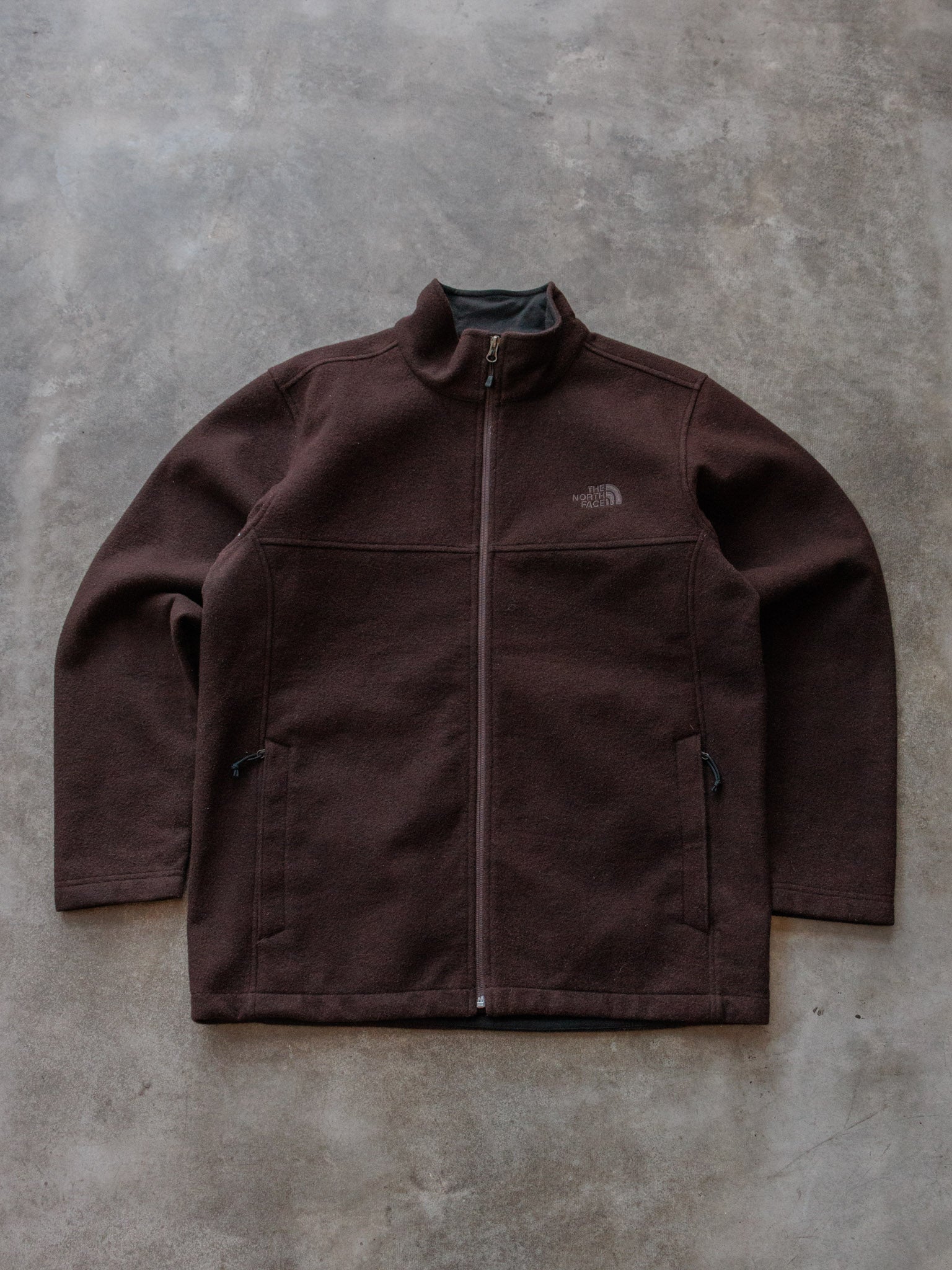 Vintage Brown The North Face Fleece Jacket (L)