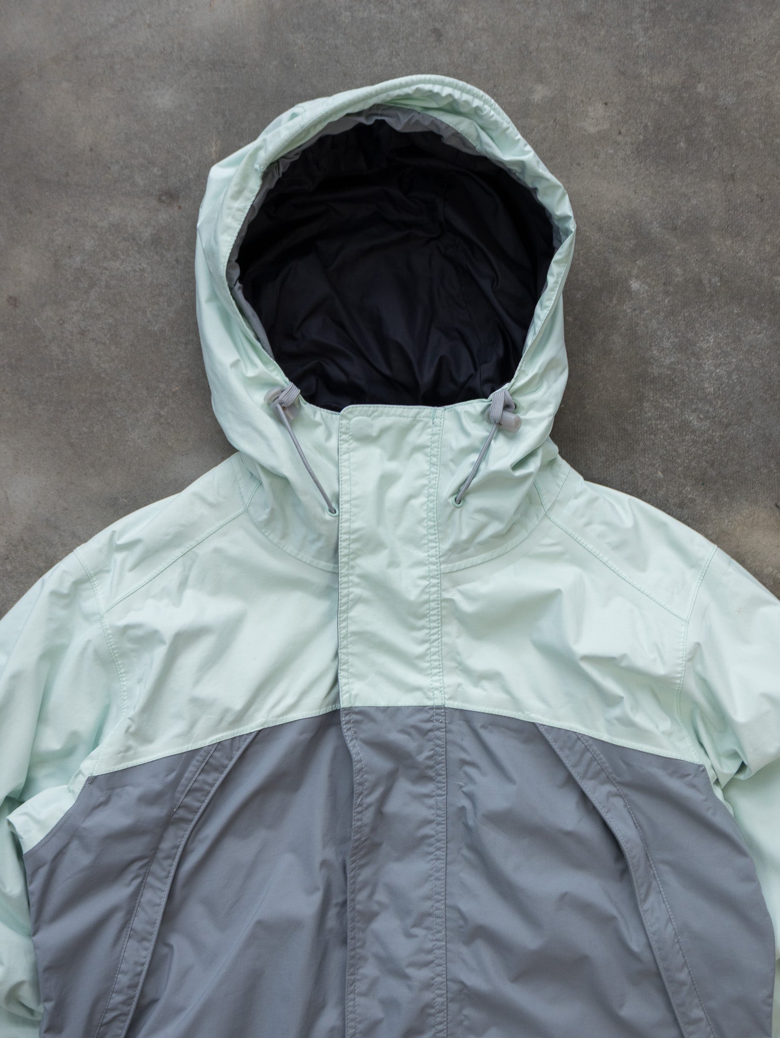 Vintage Mint and Grey Nike ACG Therma-Fit Hooded Jacket (Women's S)