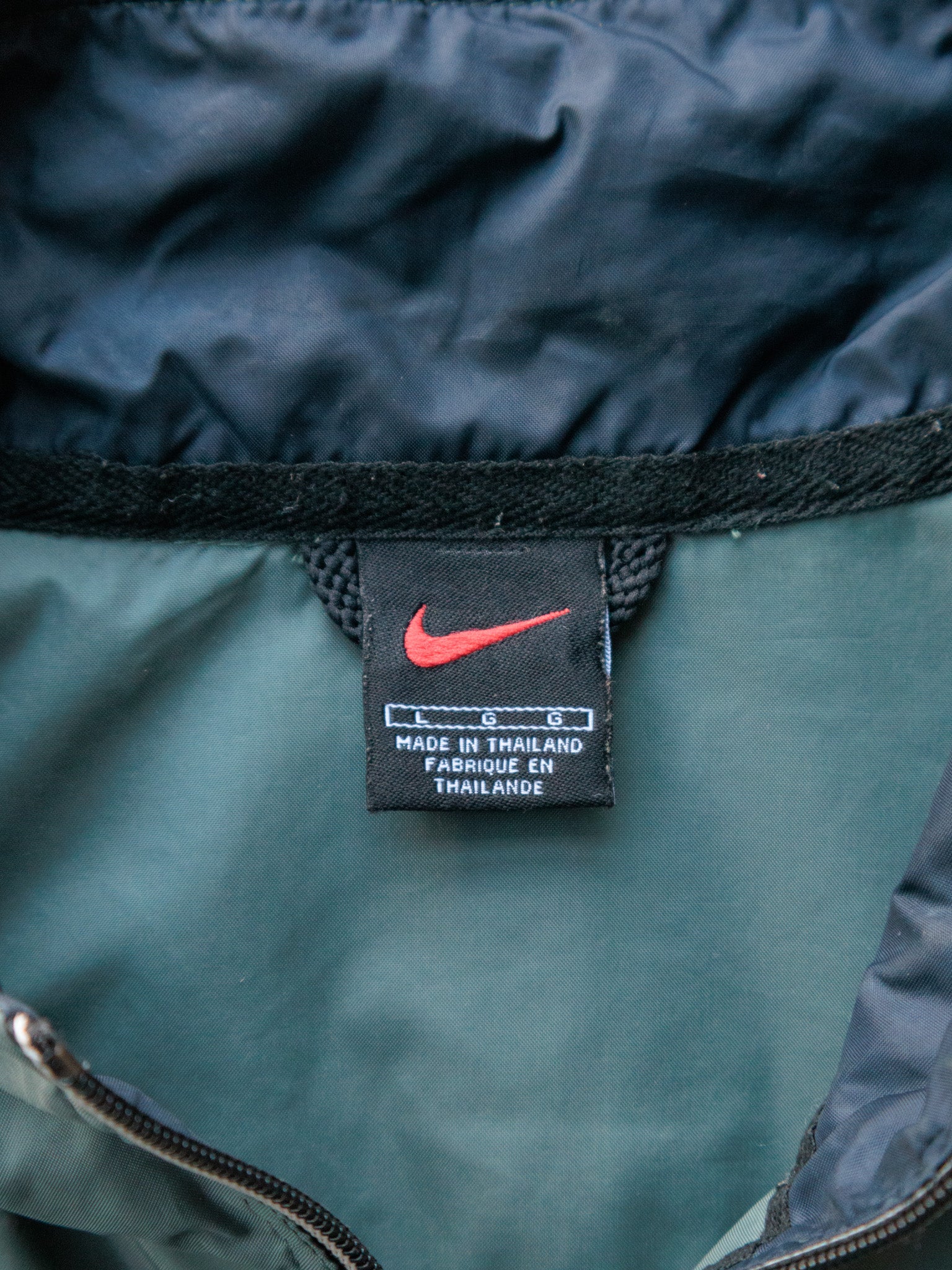 Vintage 00s Green Nike Track Jacket (L)