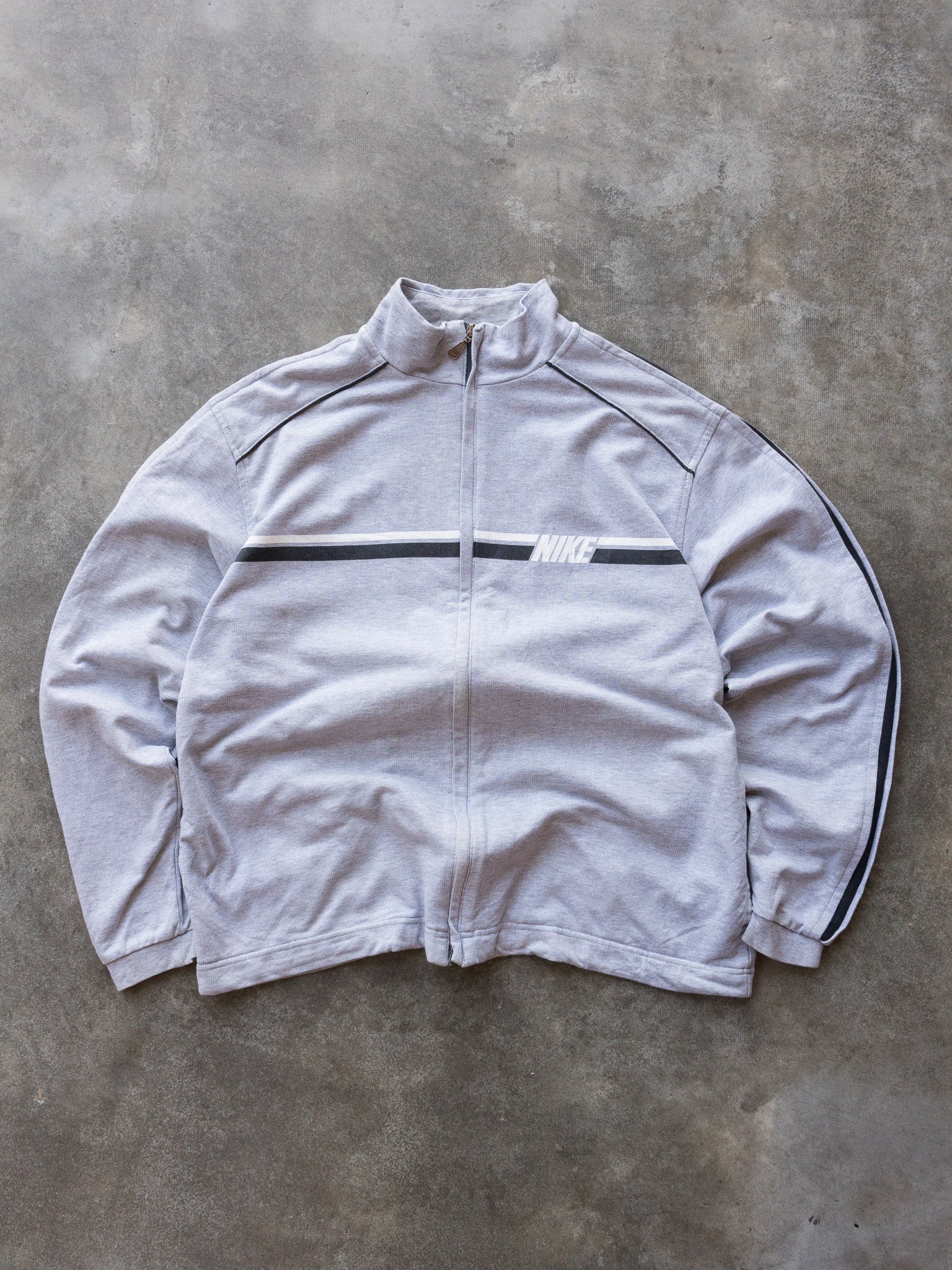 Vintage 00s Grey Nike Zip Sweatshirt (L)