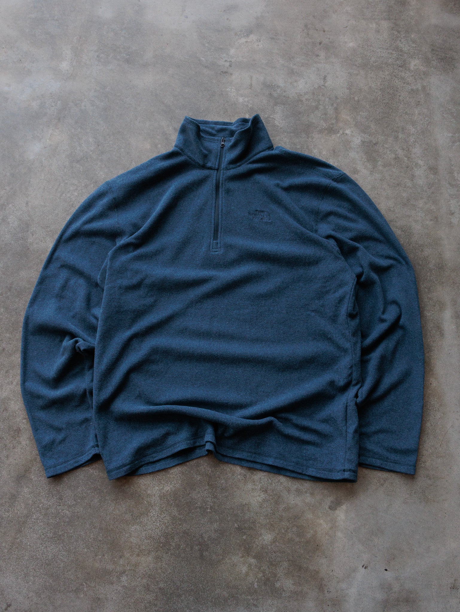 Vintage Navy The North Face Fleece Quarter Zip (L)