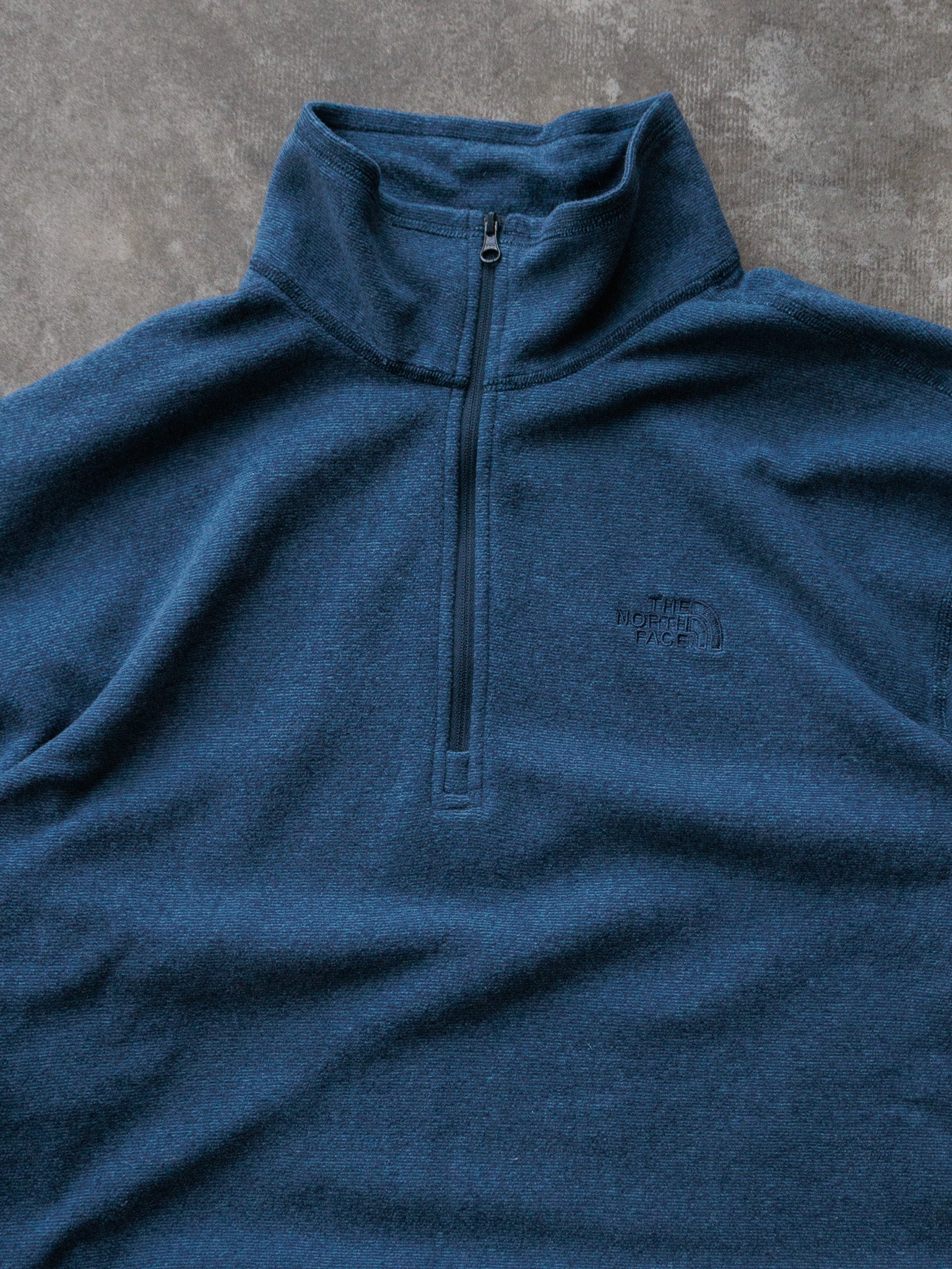 Vintage Navy The North Face Fleece Quarter Zip (L)
