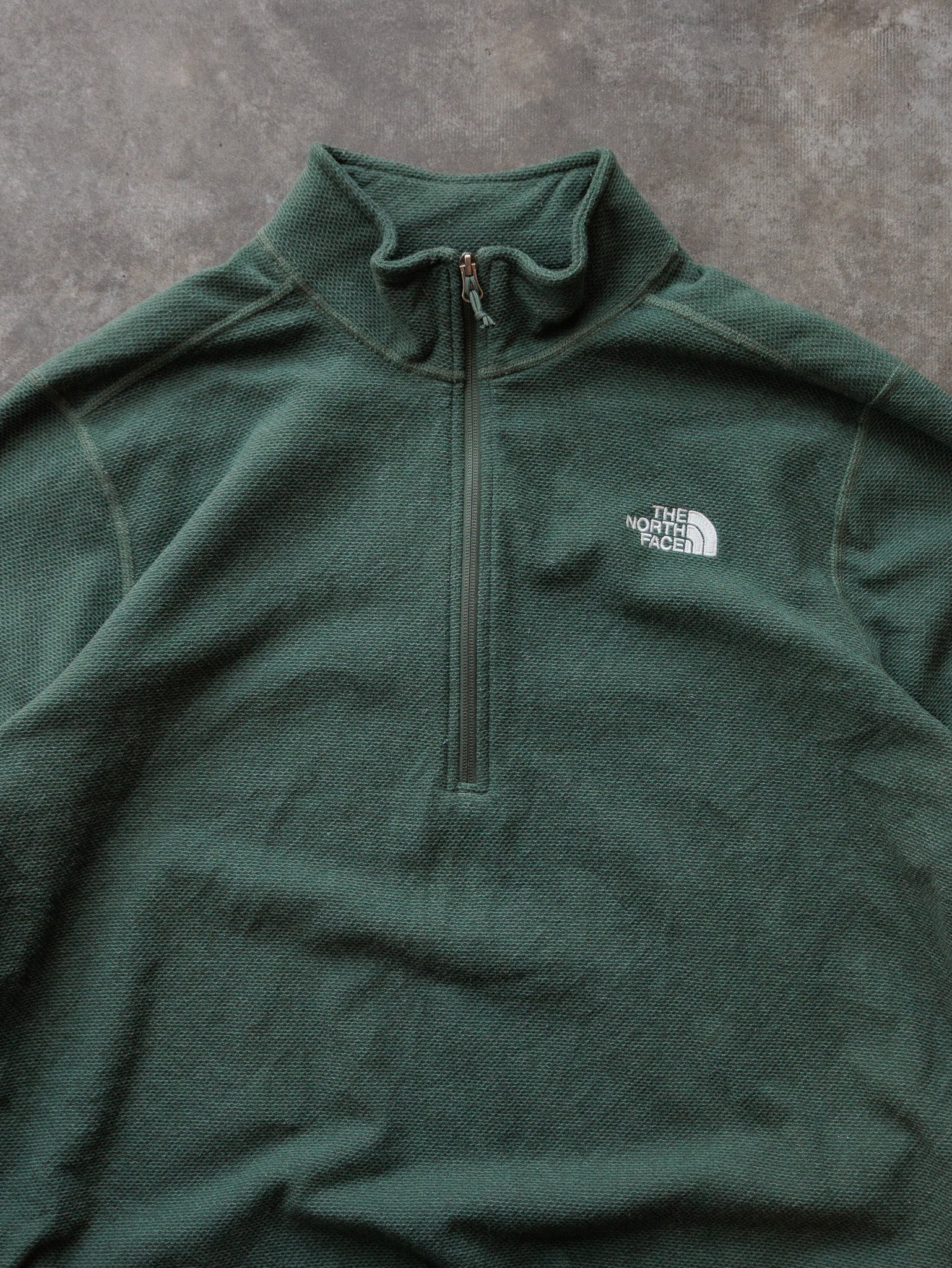 Vintage Green The North Face Fleece Quarter Zip (XL)