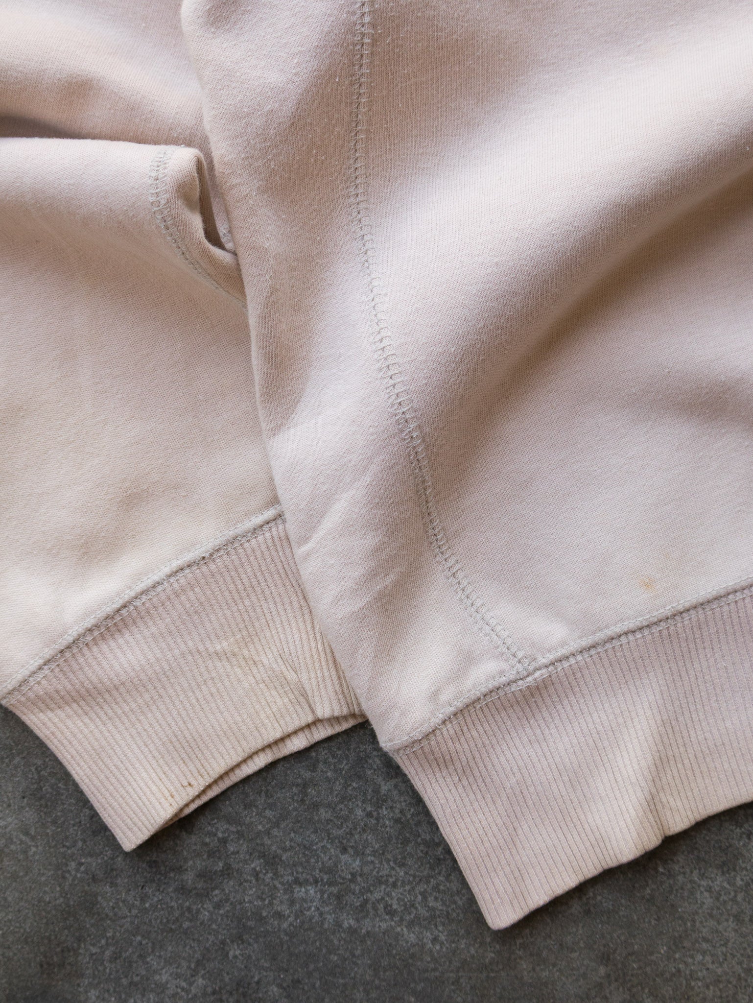 Vintage 00s Cream Nike Quarter Zip Sweatshirt (M)