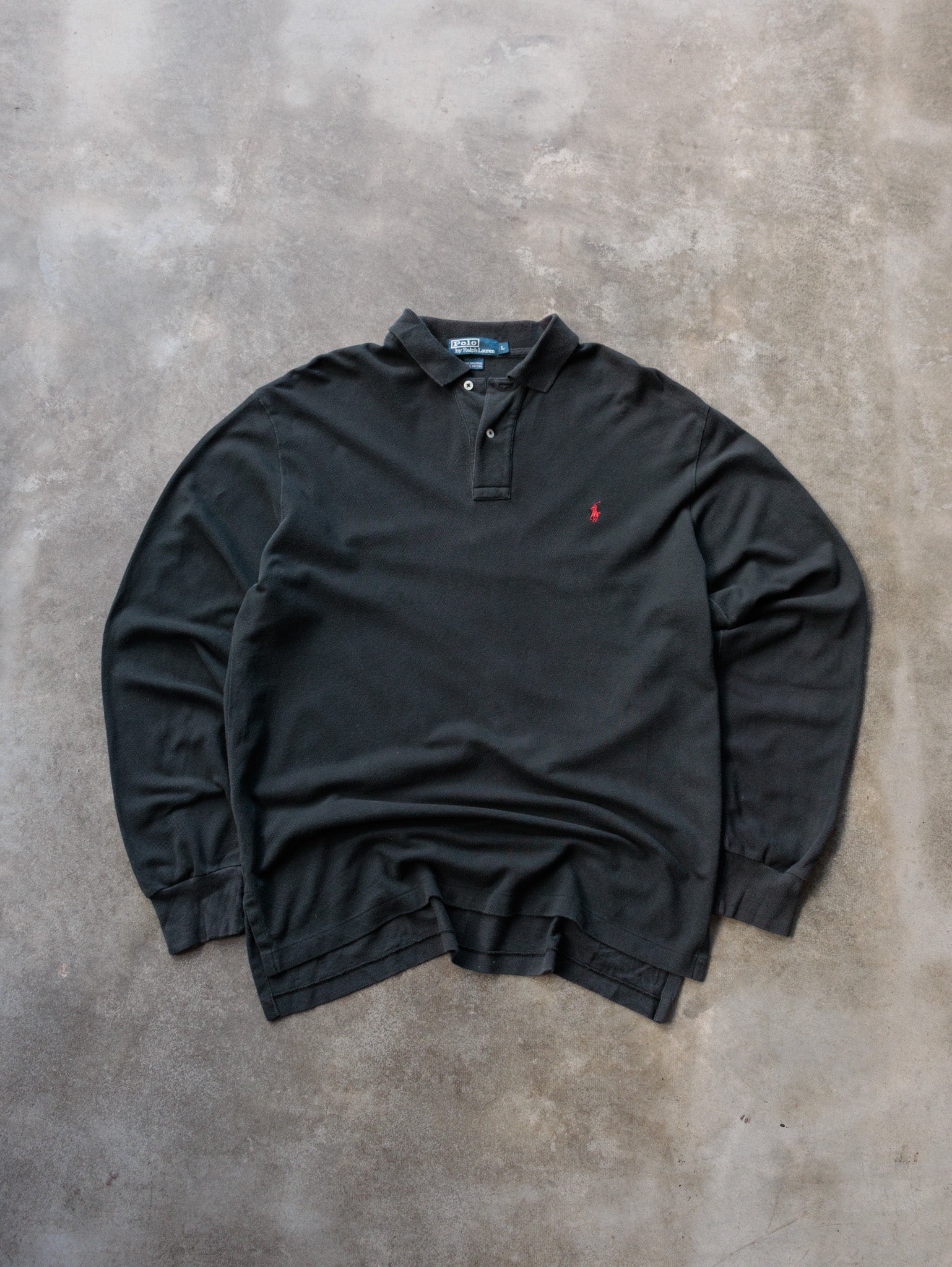 Vintage 00s Black Ralph Lauren Long Sleeve (L)