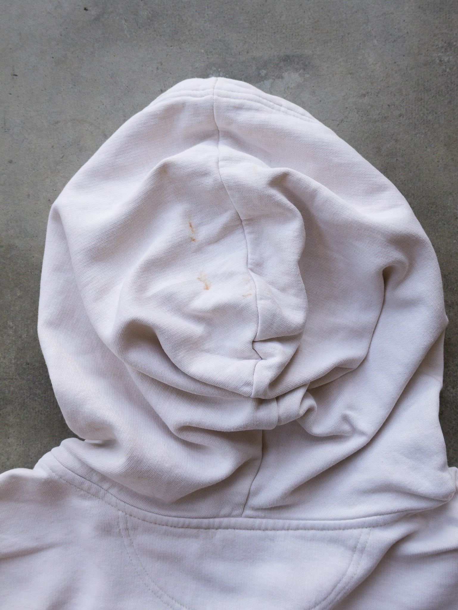 Vintage 00s Cream Nike Swoosh Hoodie (XL)