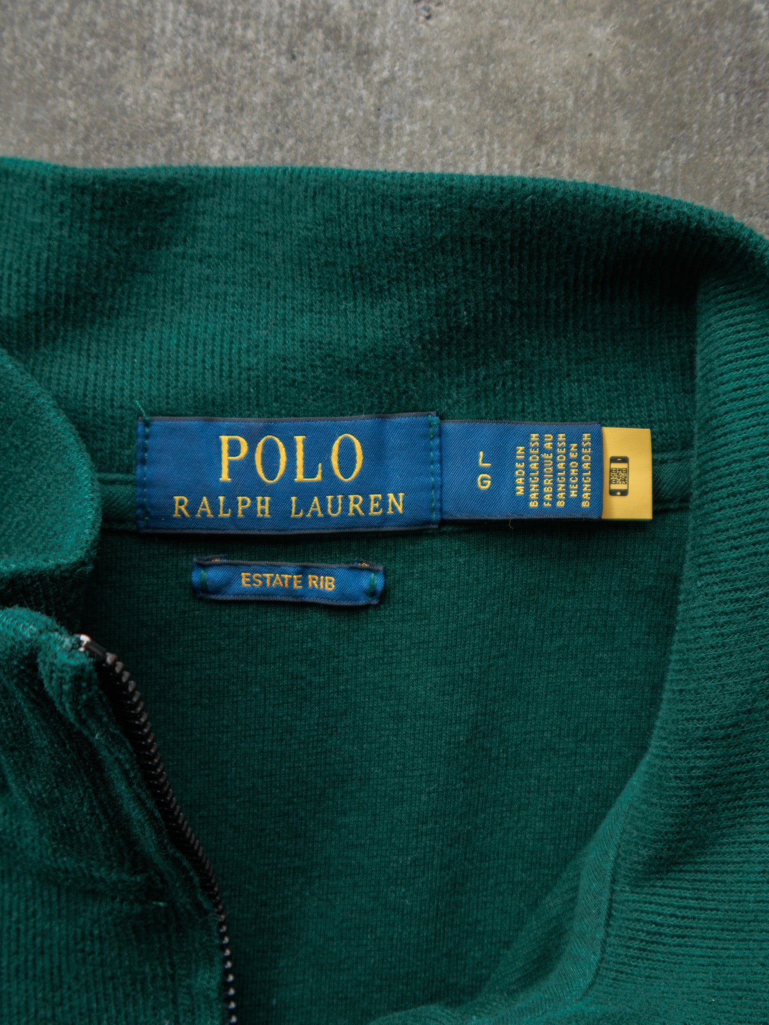 Vintage Green Ralph Lauren Knit Sweatshirt (L)