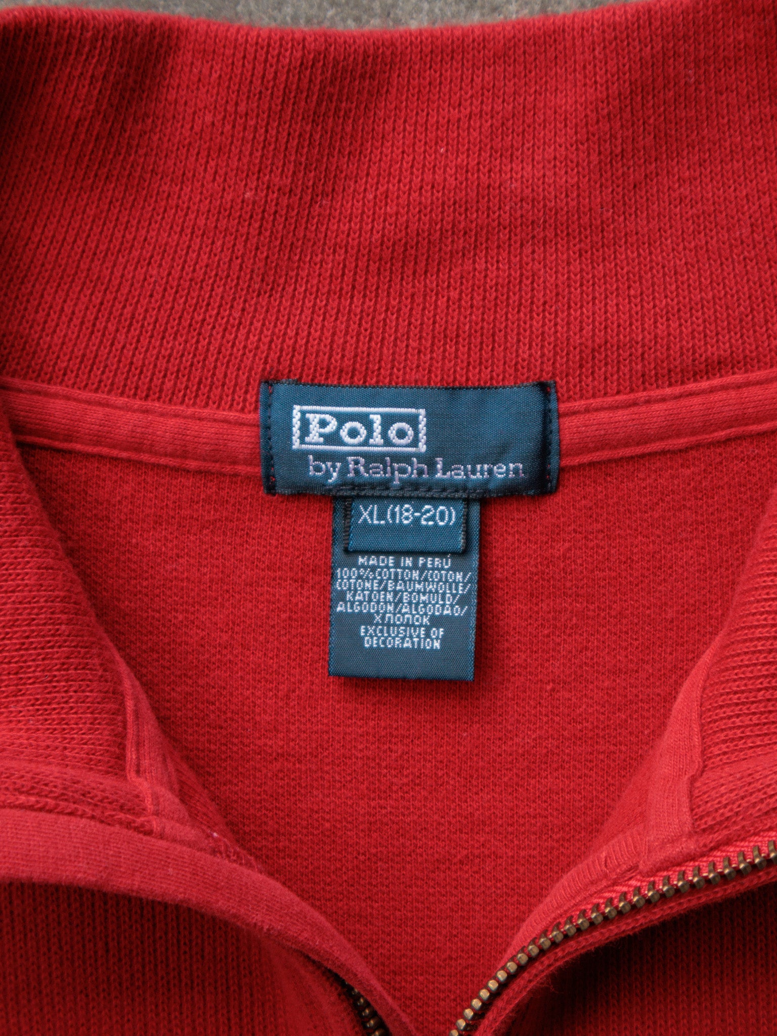 Vintage Red Ralph Lauren Sweatshirt (XL)