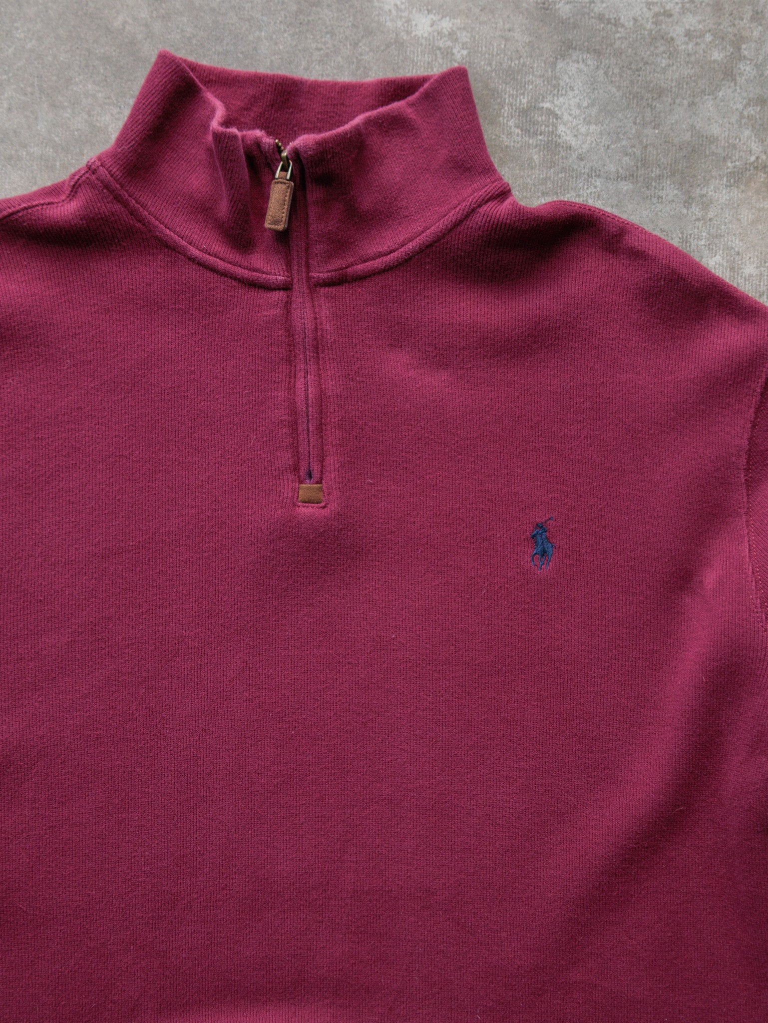 Vintage 00s Maroon Polo Ralph Lauren Sweatshirt (L)