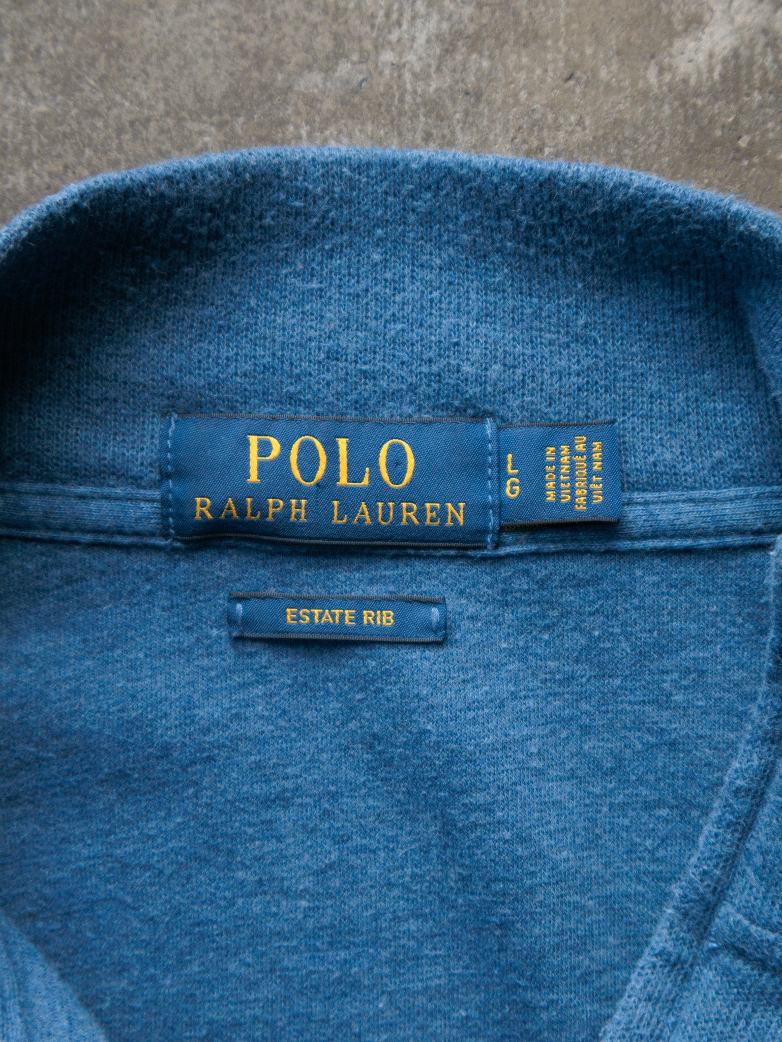 Vintage Blue Polo Ralph Lauren Sweatshirt (L)