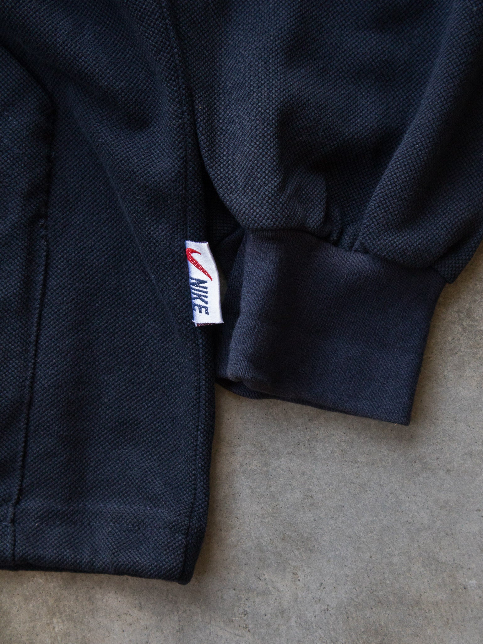 Vintage 90s Navy Nike Zip Hoodie (2XL)