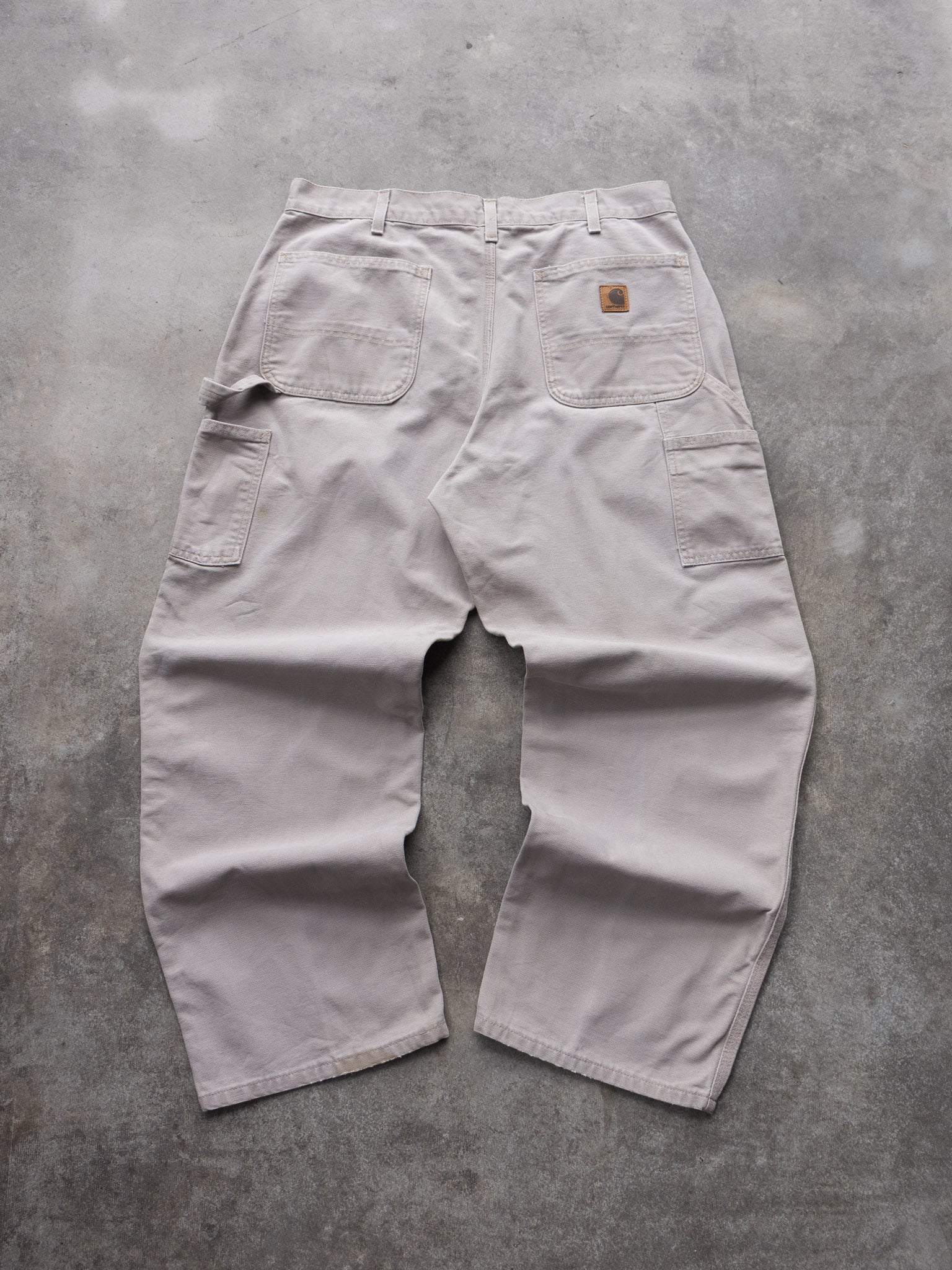 Vintage 00s Desert Sand Carhartt Carpenter Pants (W36)