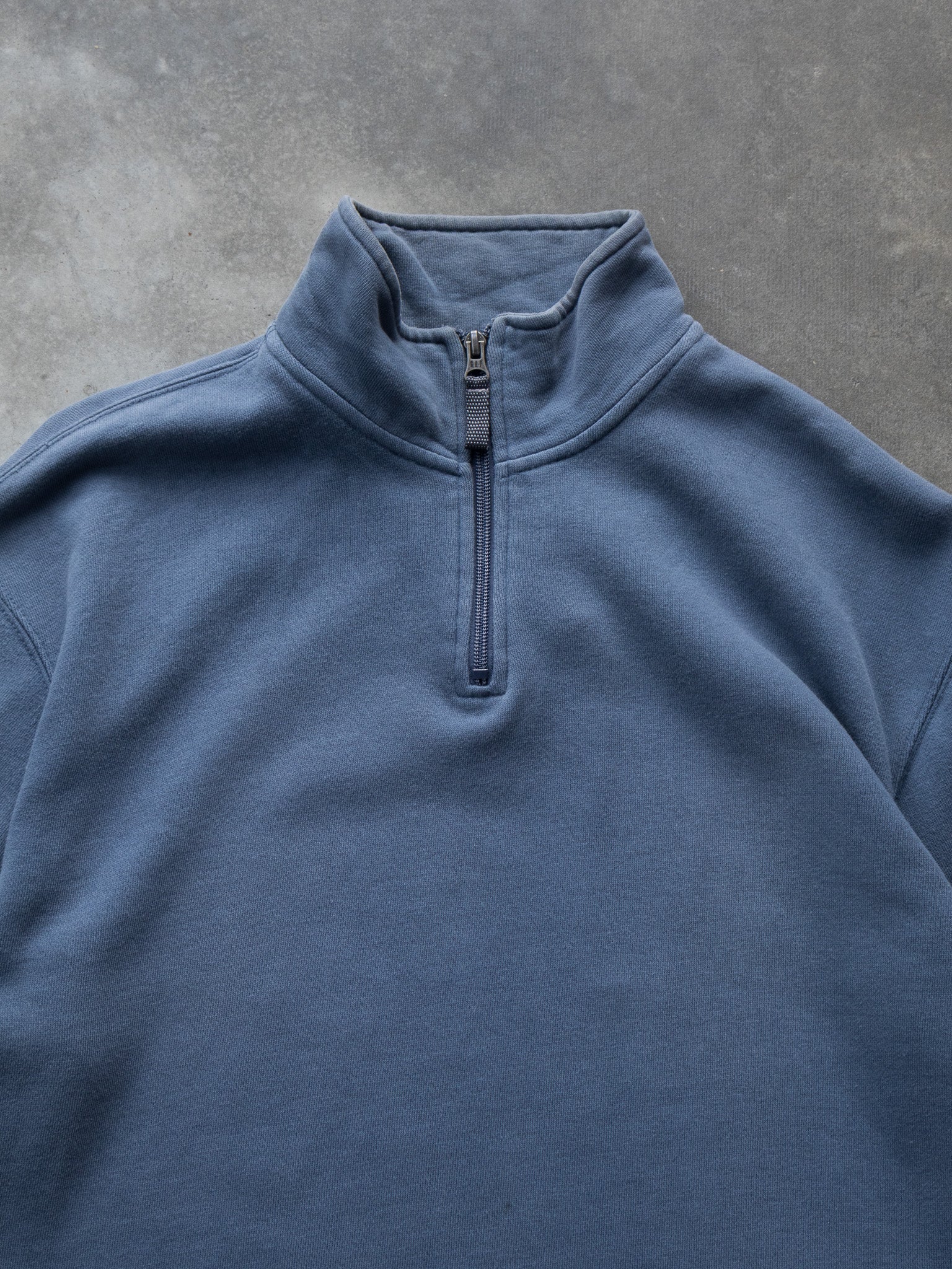 Vintage Slate Blue GAP Quarter Zip Sweatshirt (M)