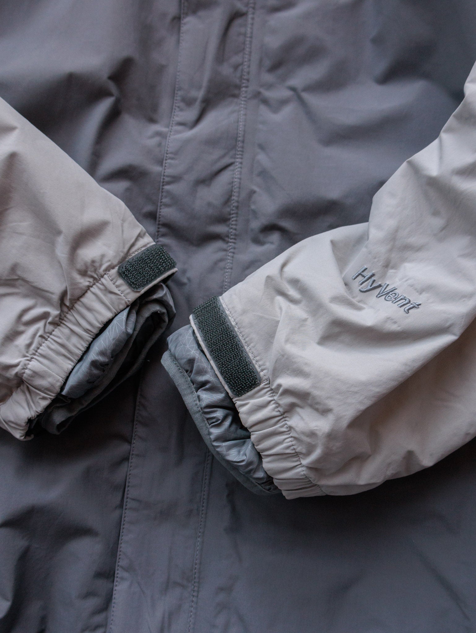 Vintage Grey The North Face Colourblock Puffer Jacket (XL)