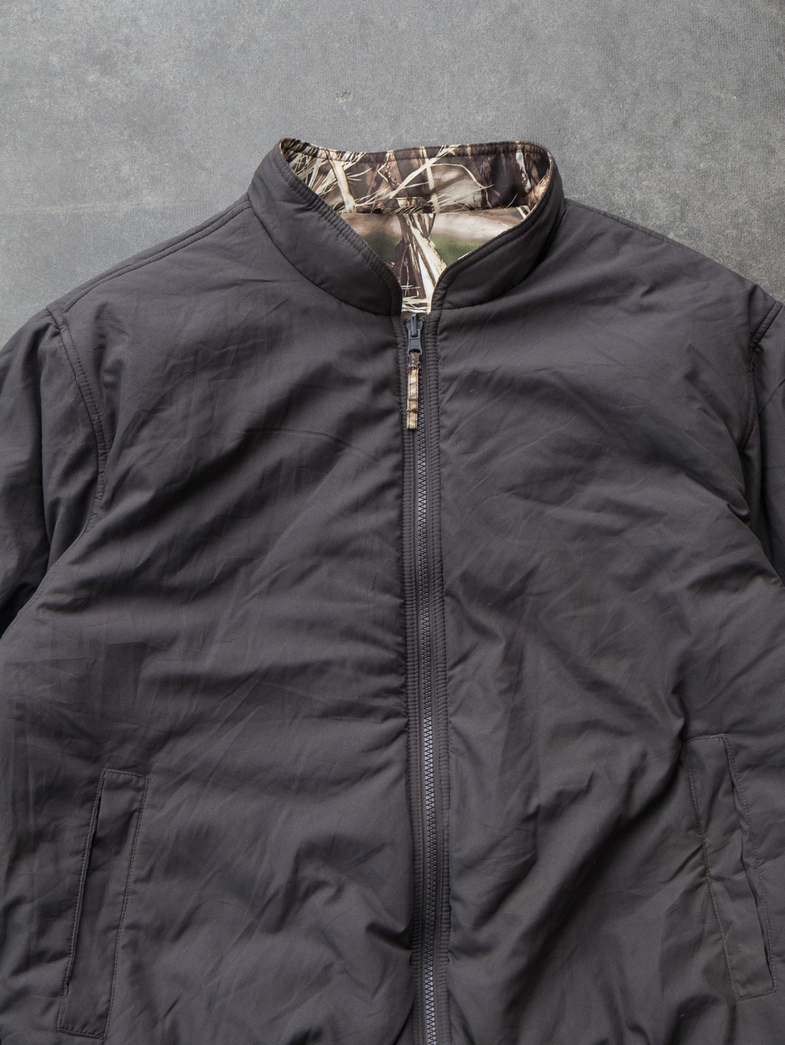 Vintage Advantage Max-4 Reversible Camo Puffer Jacket (L)