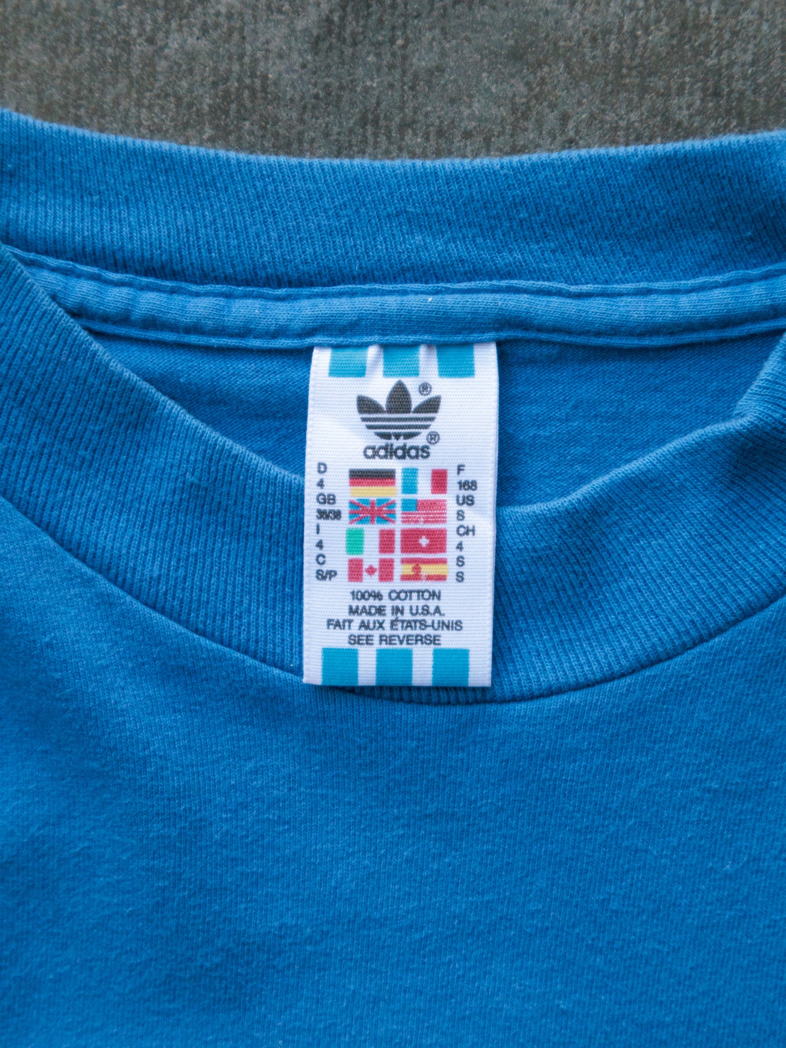 Vintage 90s Blue Adidas Tee (S)