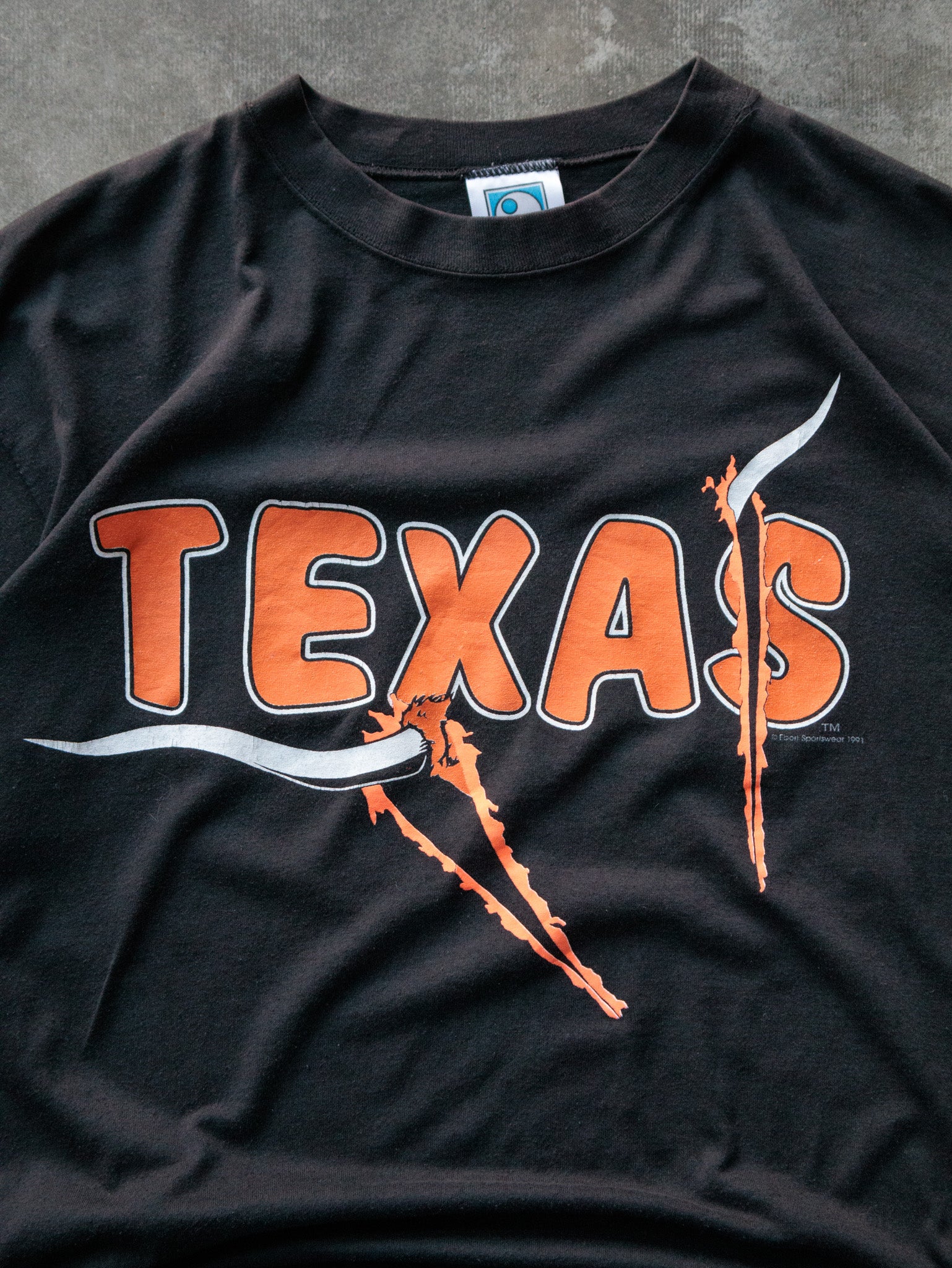 Vintage 1991 Black Texas Longhorns Tee (XL)