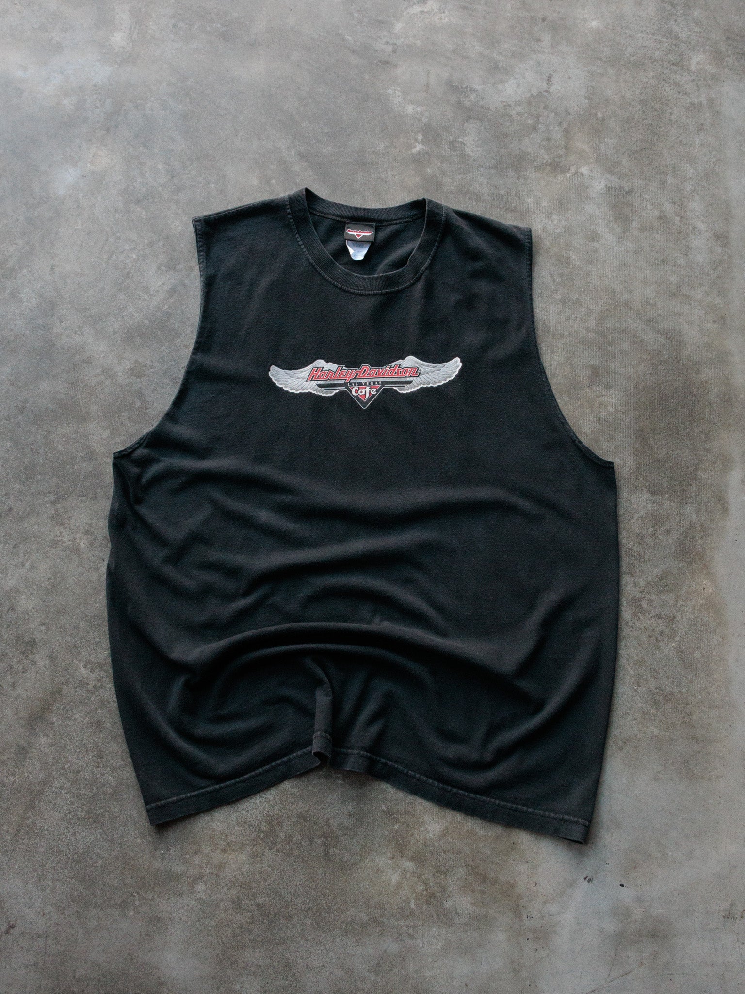 Vintage 00s Black Harley-Davidson Las Vegas Tee (2XL)