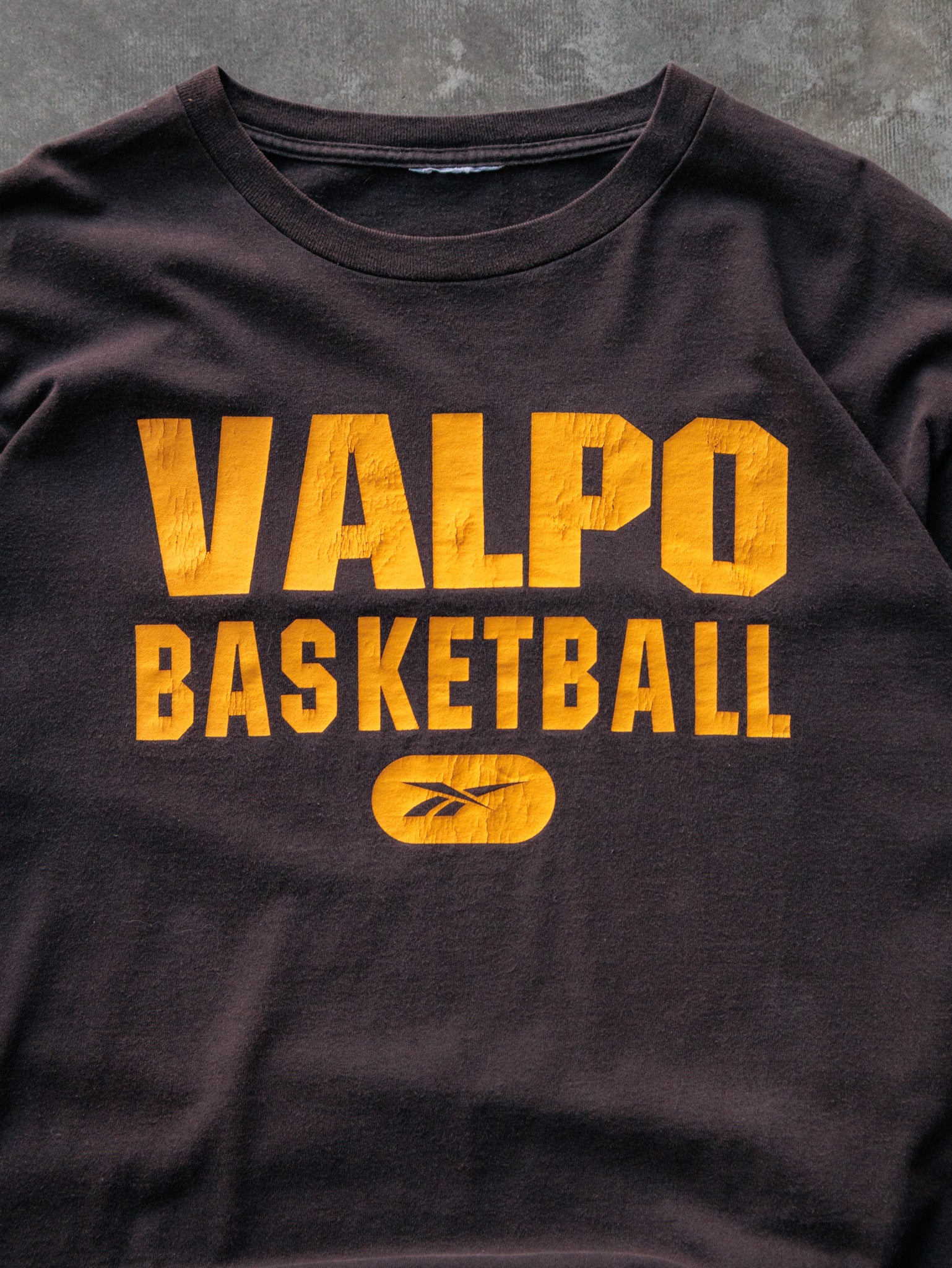 Vintage Brown Valpo Basketball Tee (-)