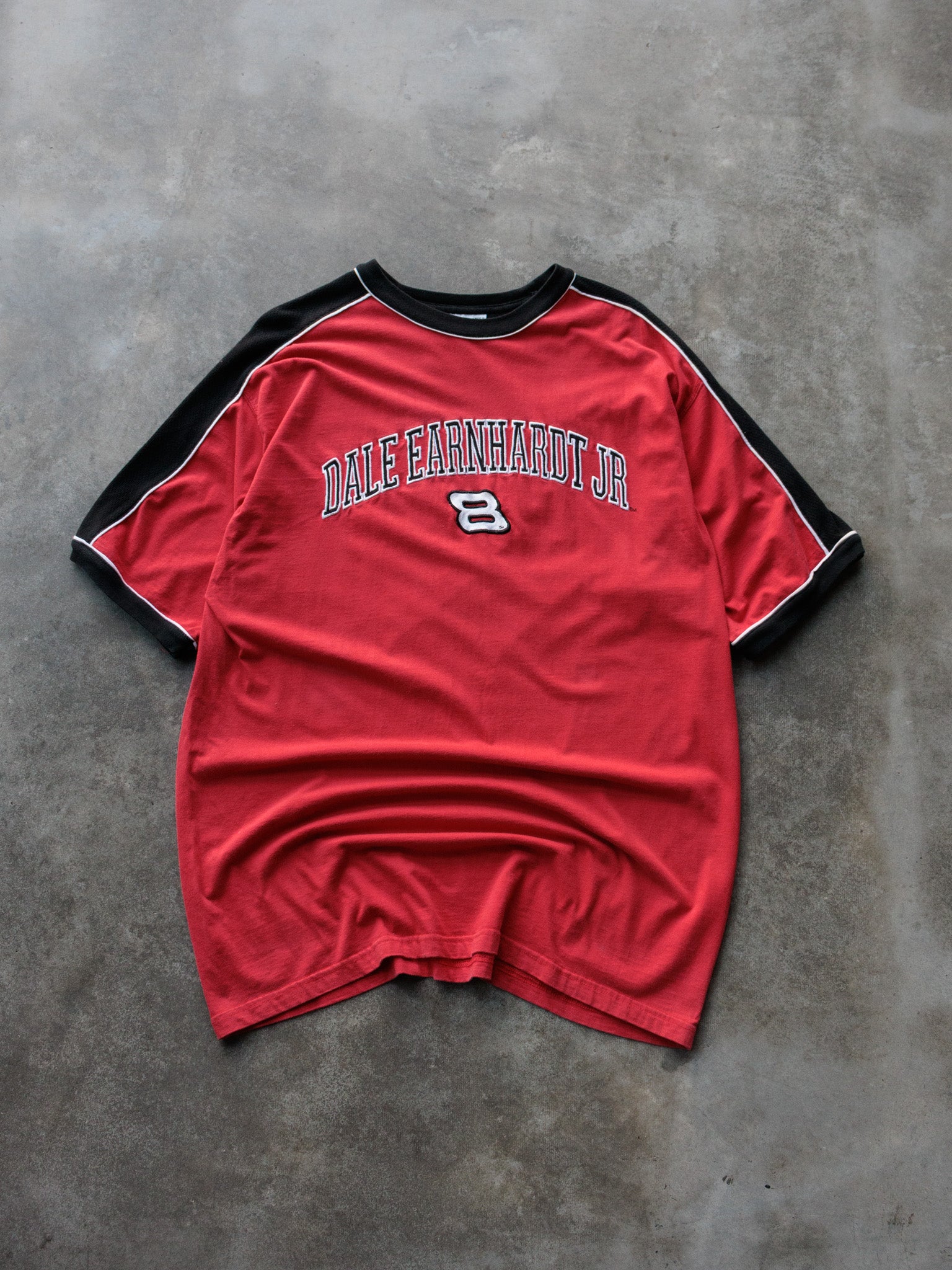 Vintage 00s Red NASCAR Dale Earnhardt Jr Ringer Tee (XL)