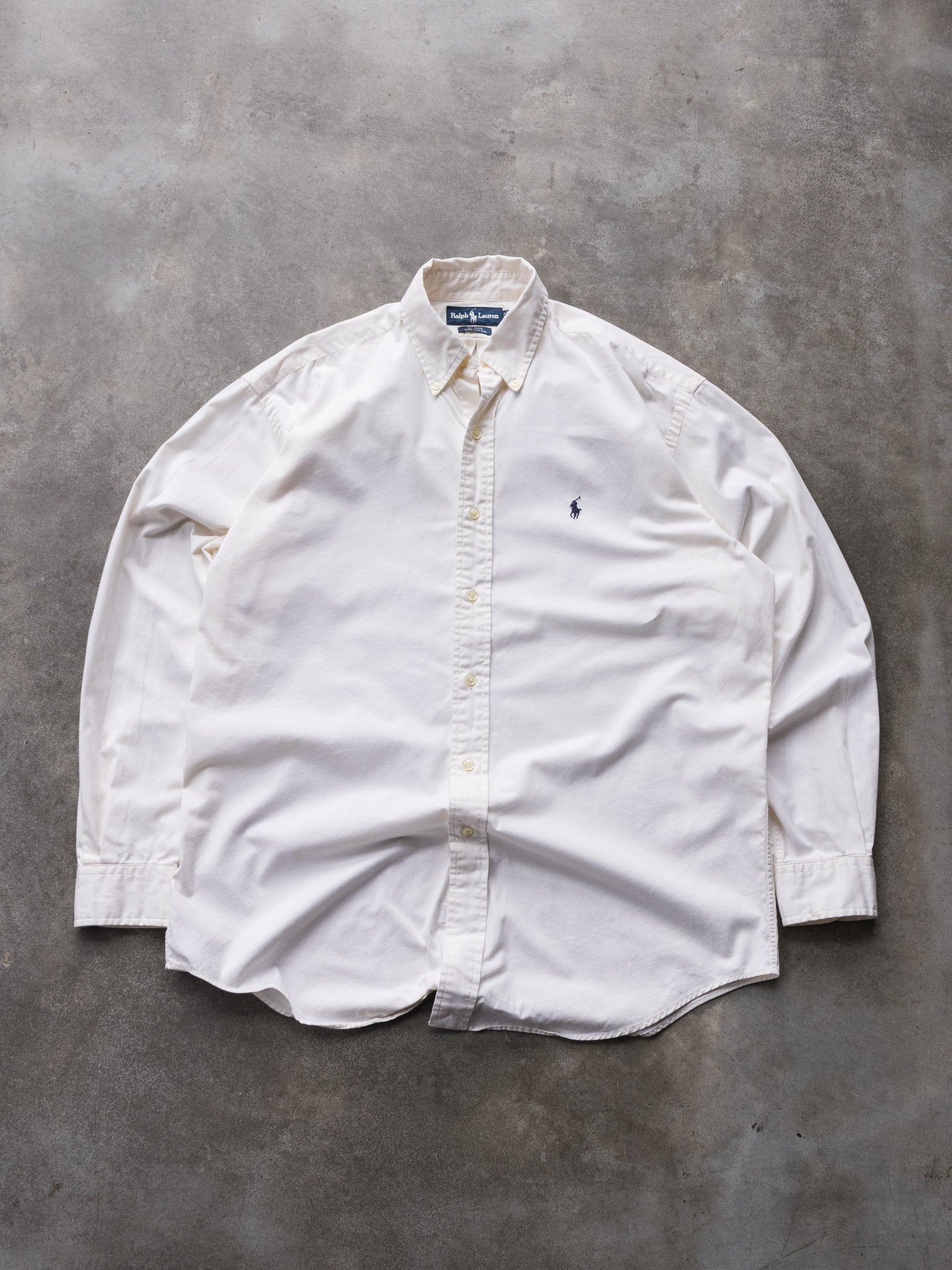 Vintage 90s Cream Ralph Lauren Shirt (M)