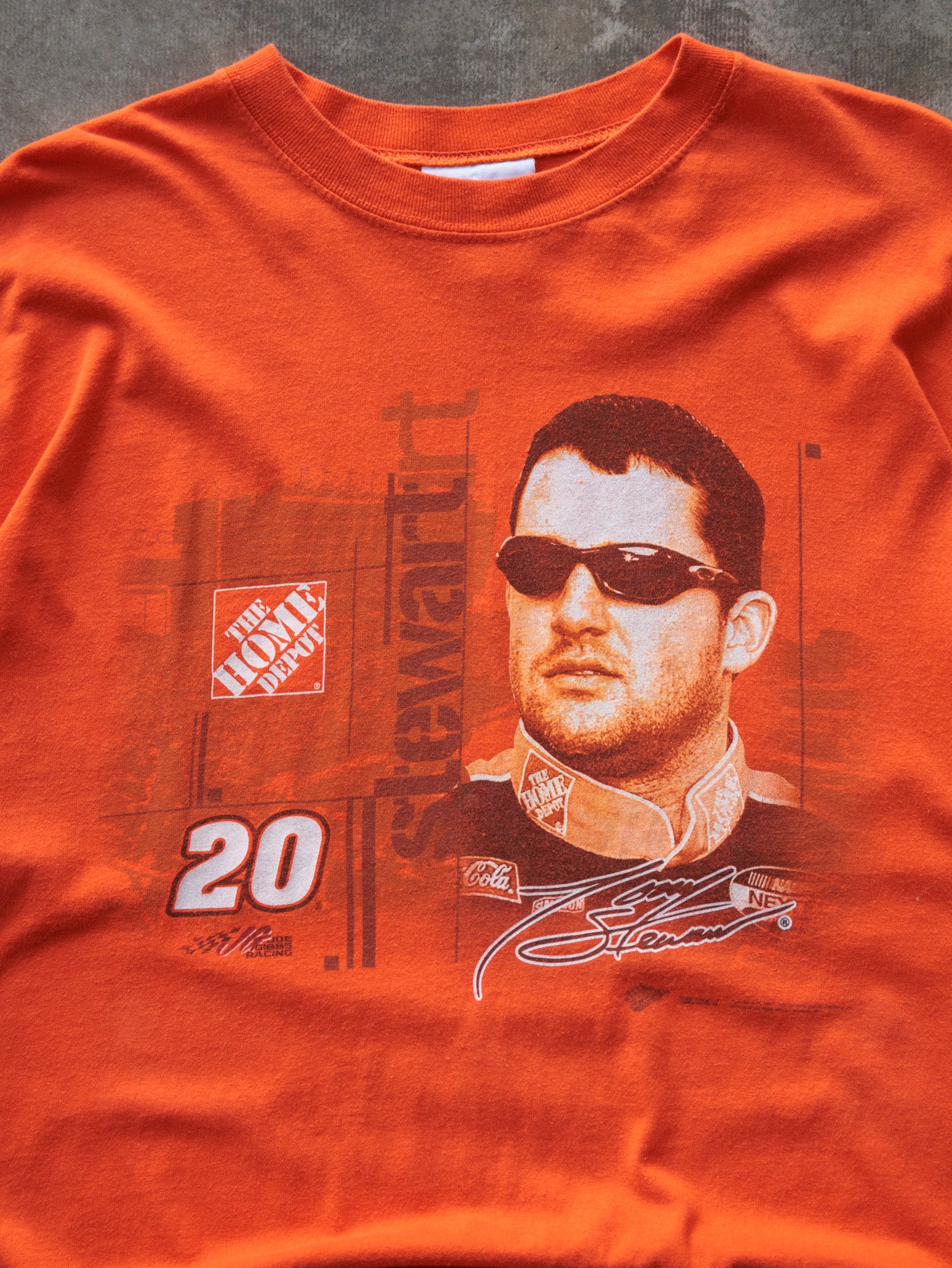Vintage 00s Orange NASCAR Tony Stewart Long Sleeve (XL)