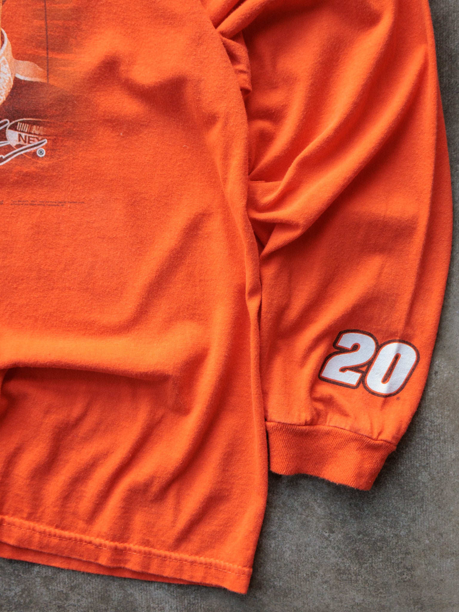 Vintage 00s Orange NASCAR Tony Stewart Long Sleeve (XL)