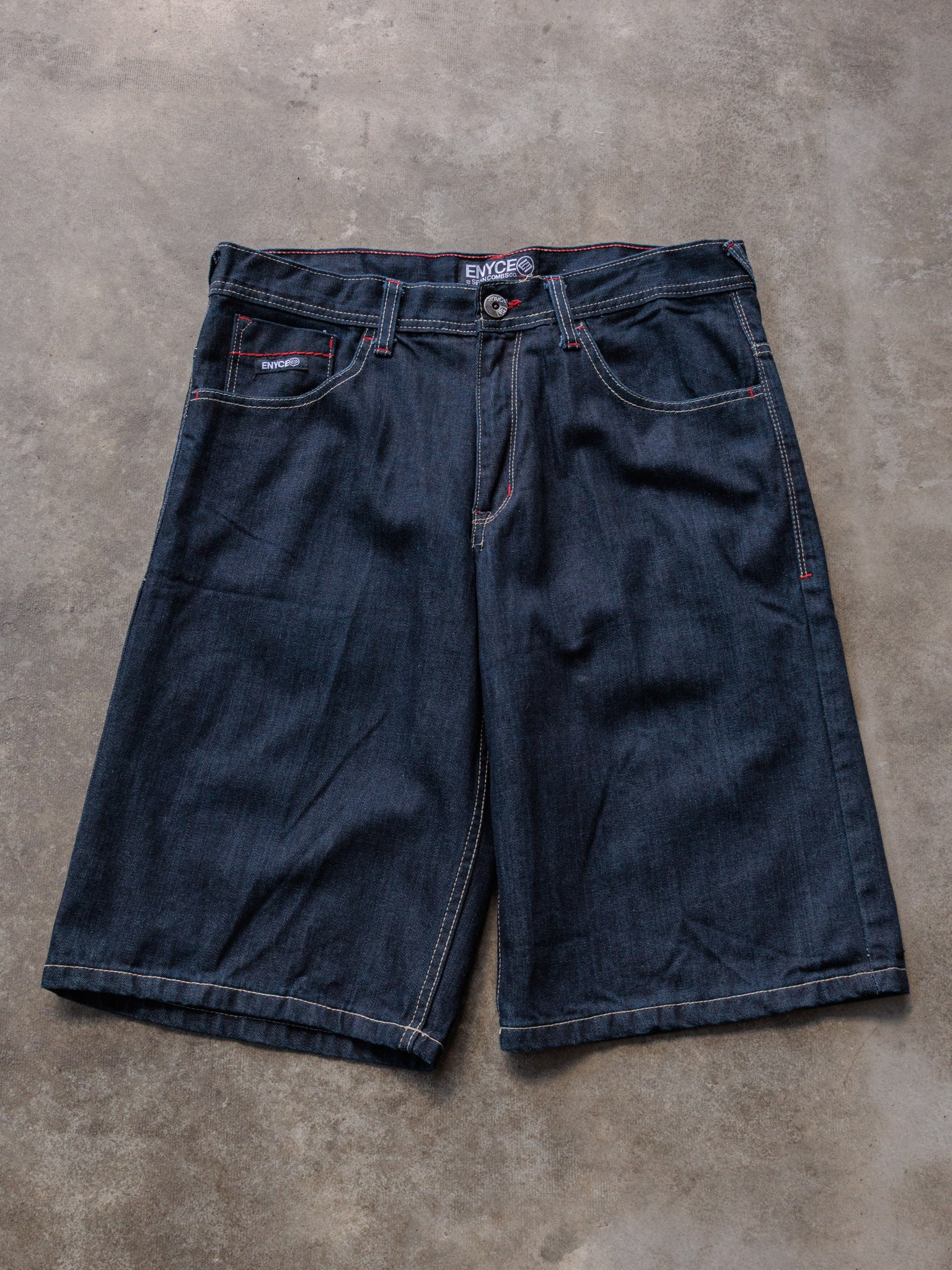Vintage 00s Blue Enyce Denim Shorts (-)