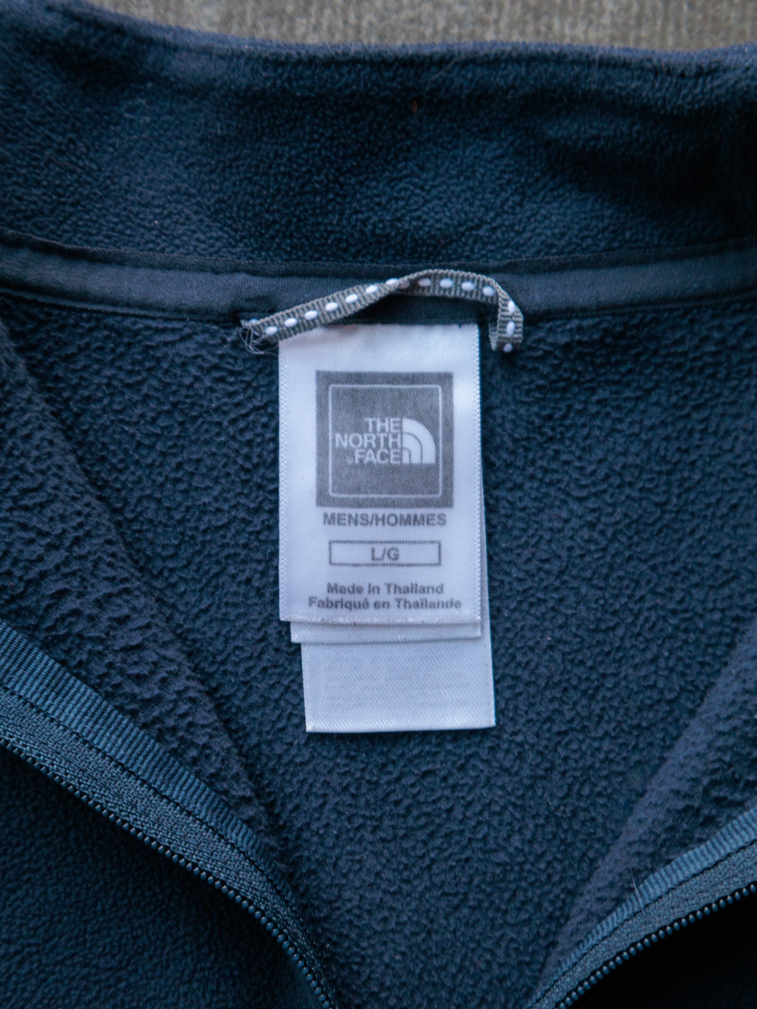 Vintage 00s Navy & Black The North Face Quarter Zip Fleece (L)