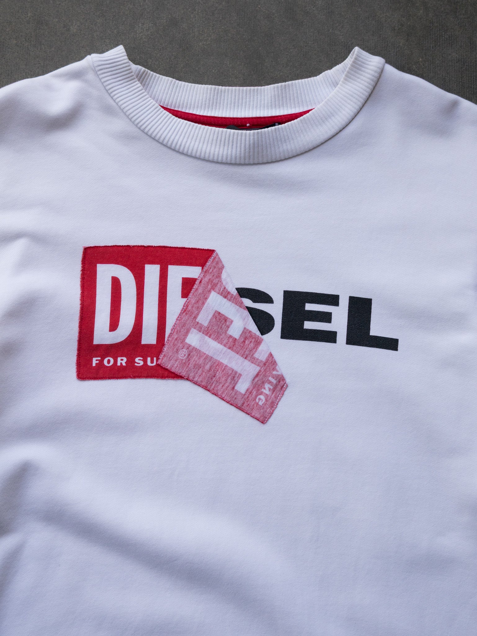 Vintage White Diesel Sweatshirt (XL)